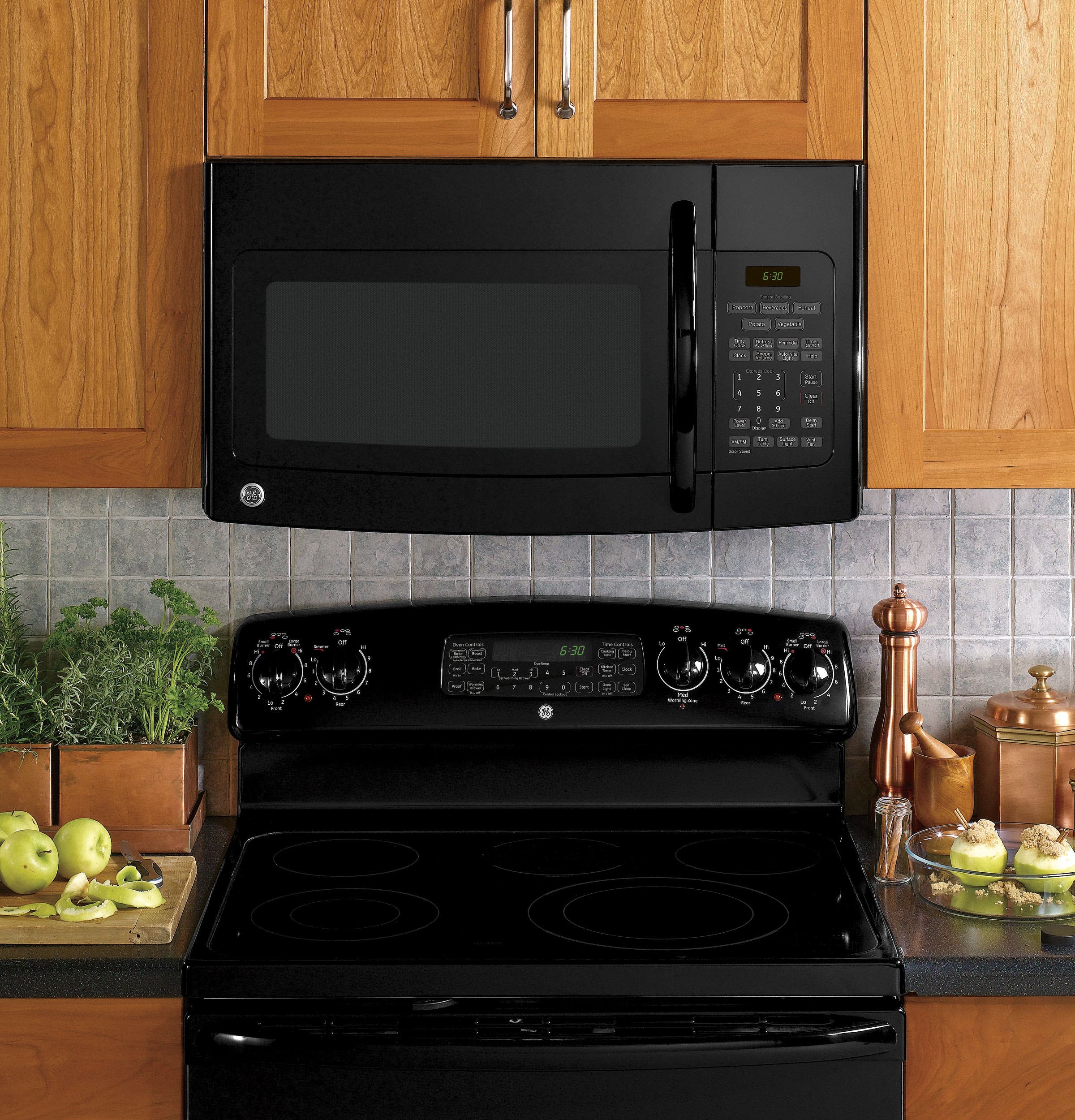GE JVM1750DPBB Black
