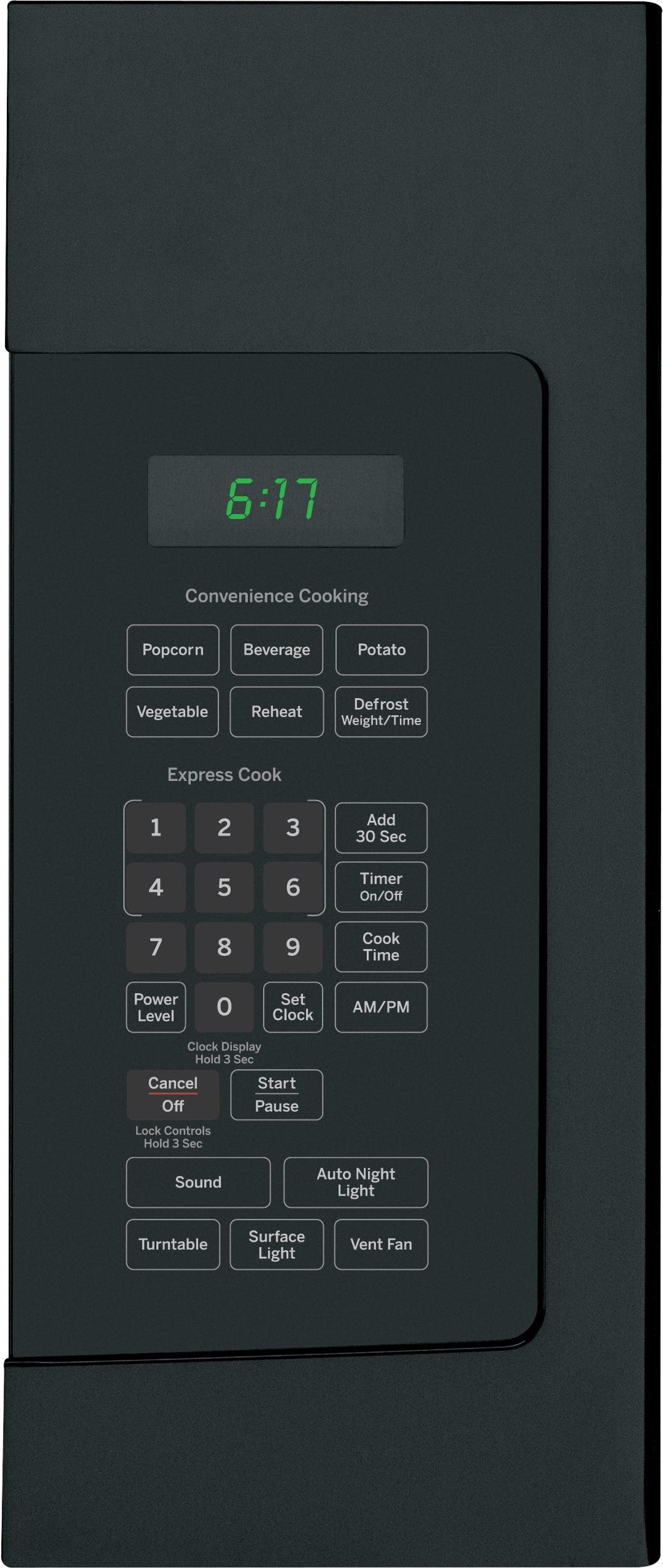 GE JVM6172DFBB Black
