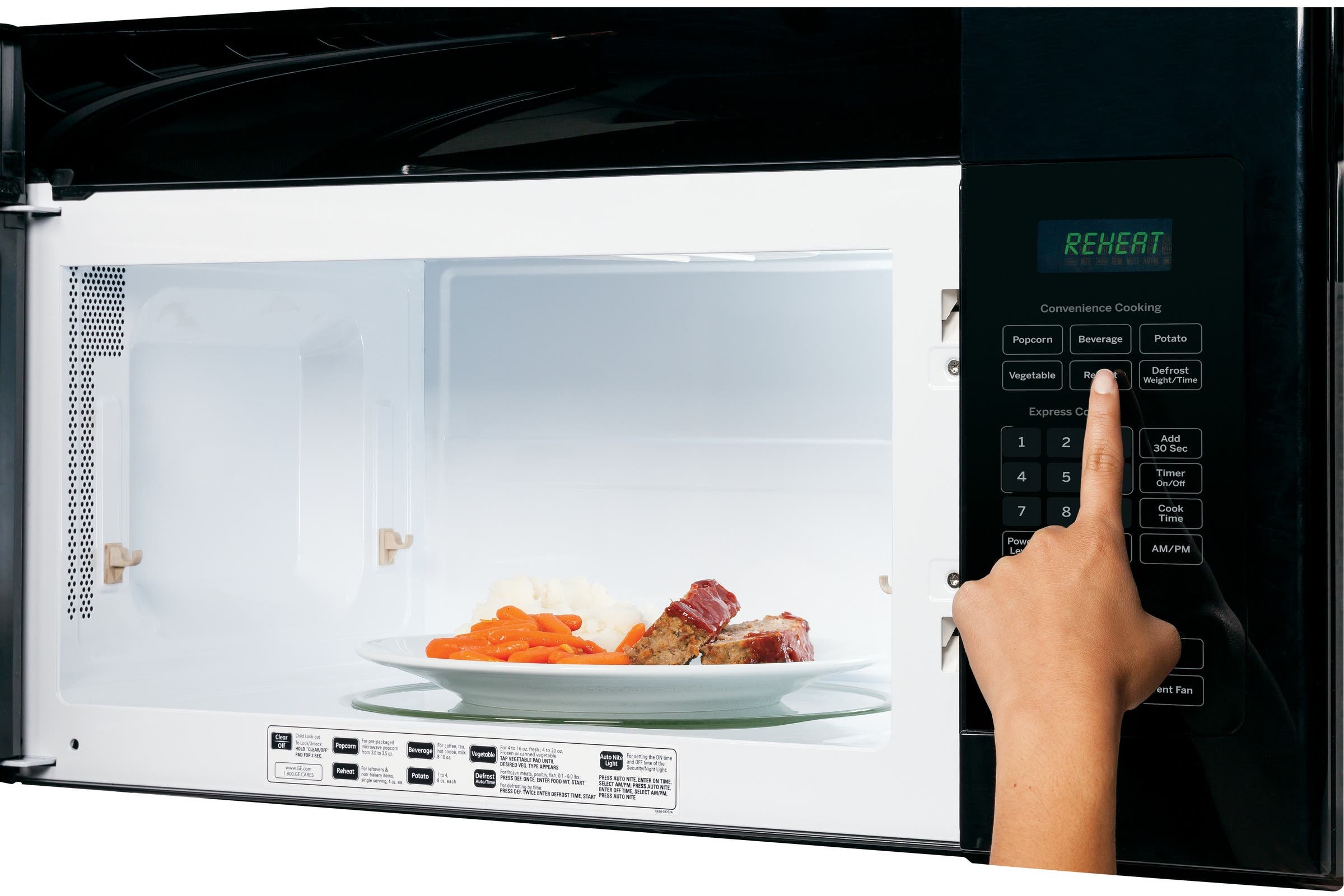 GE JVM6172DFBB Black