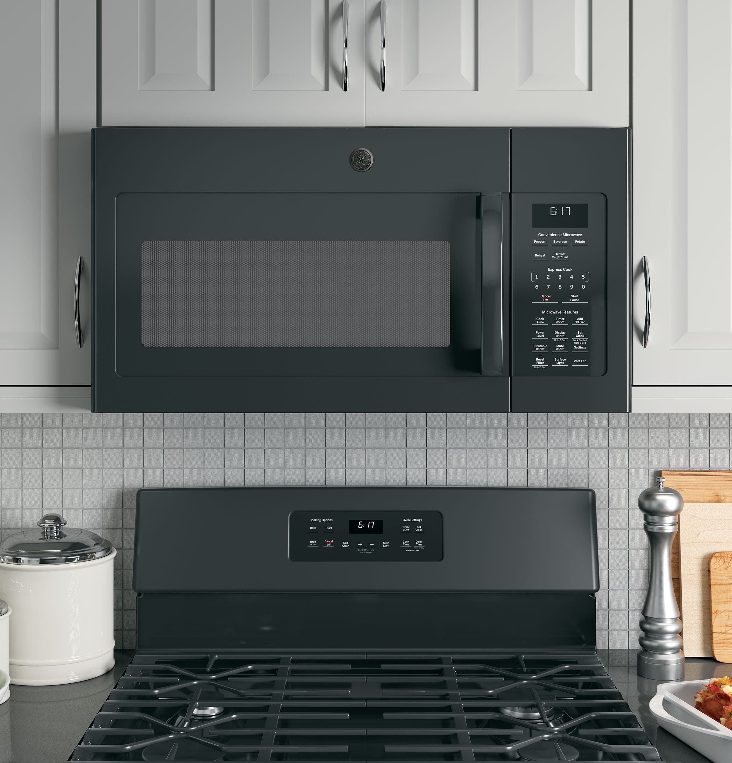 GE JVM6172DKBB Black