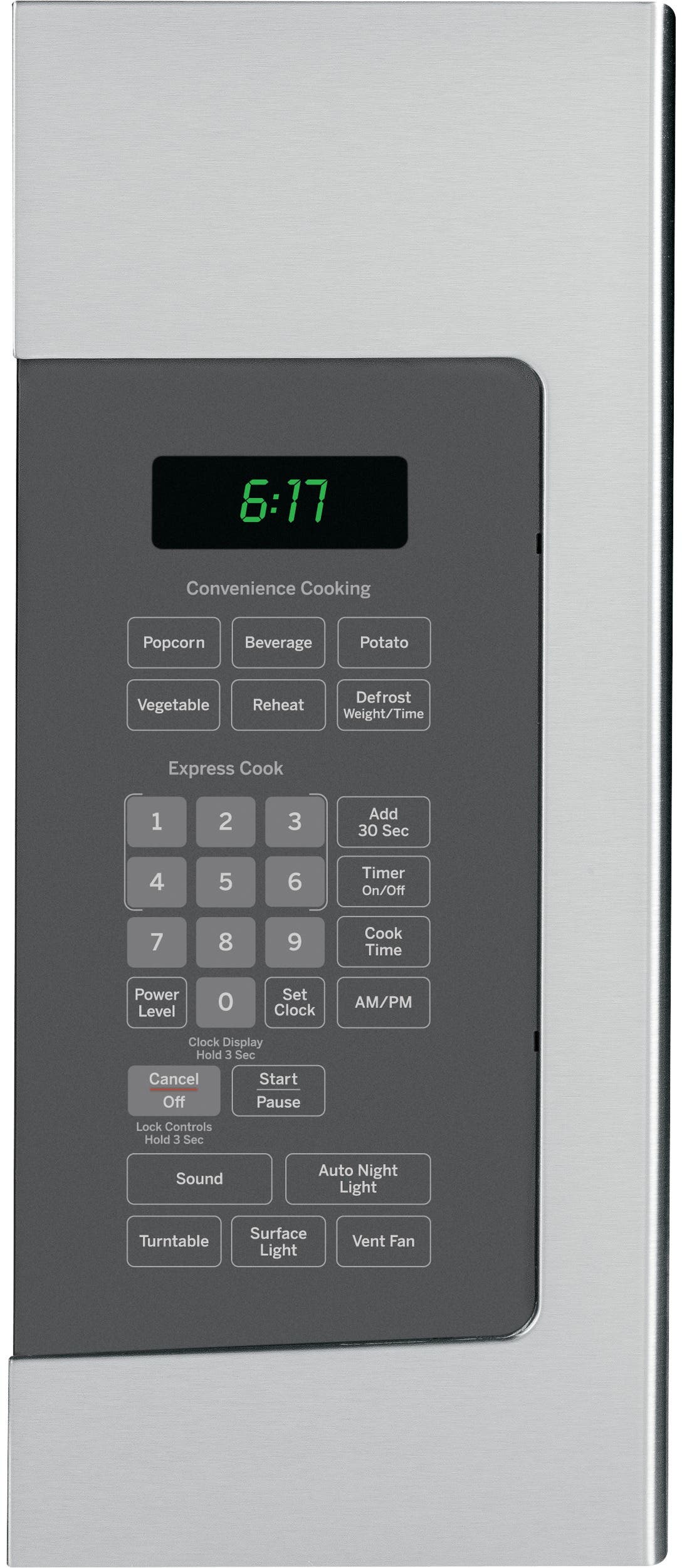GE JVM6172SFSS Stainless Steel with Grey Case