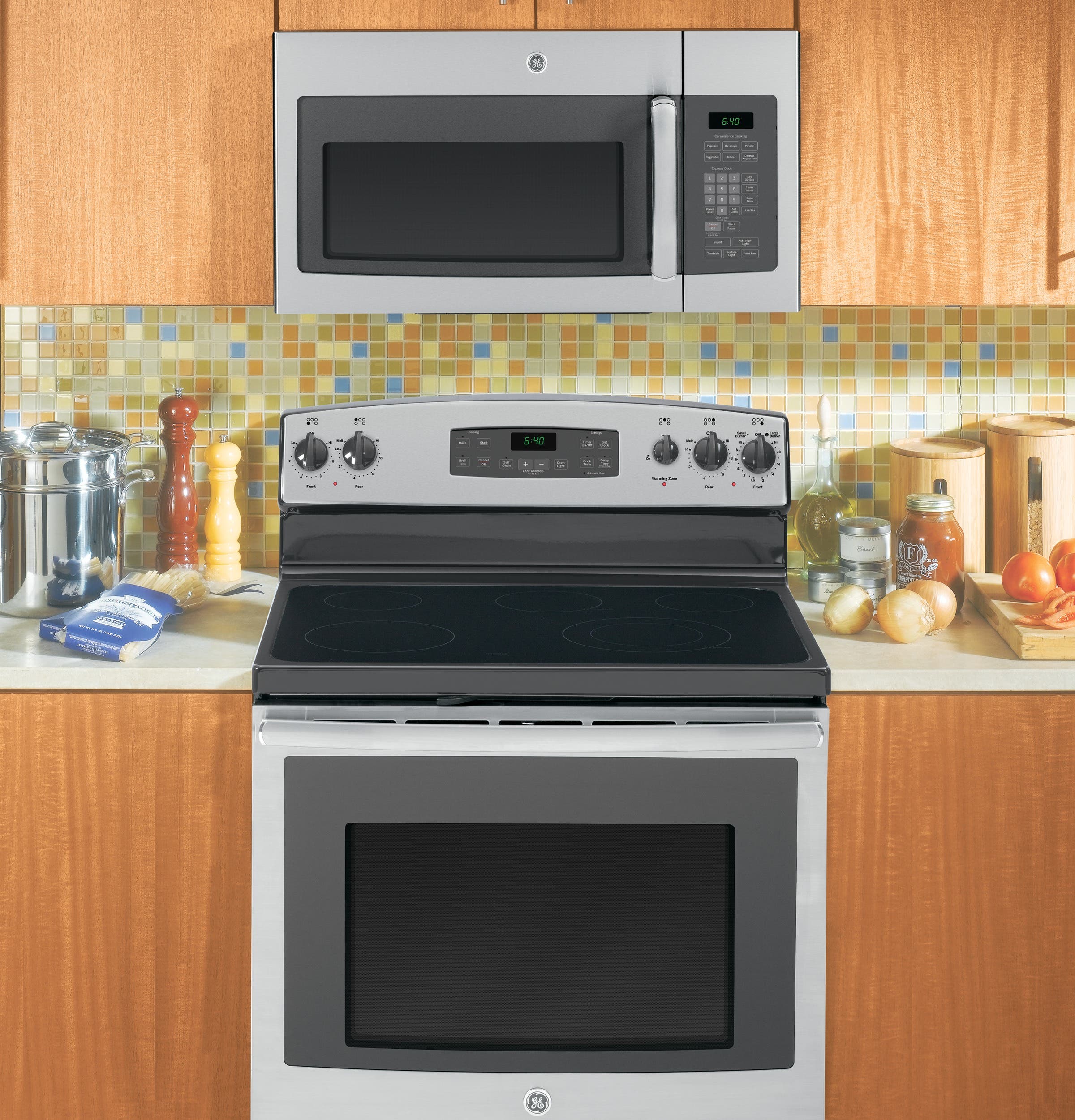 GE JVM6172SFSS Stainless Steel with Grey Case