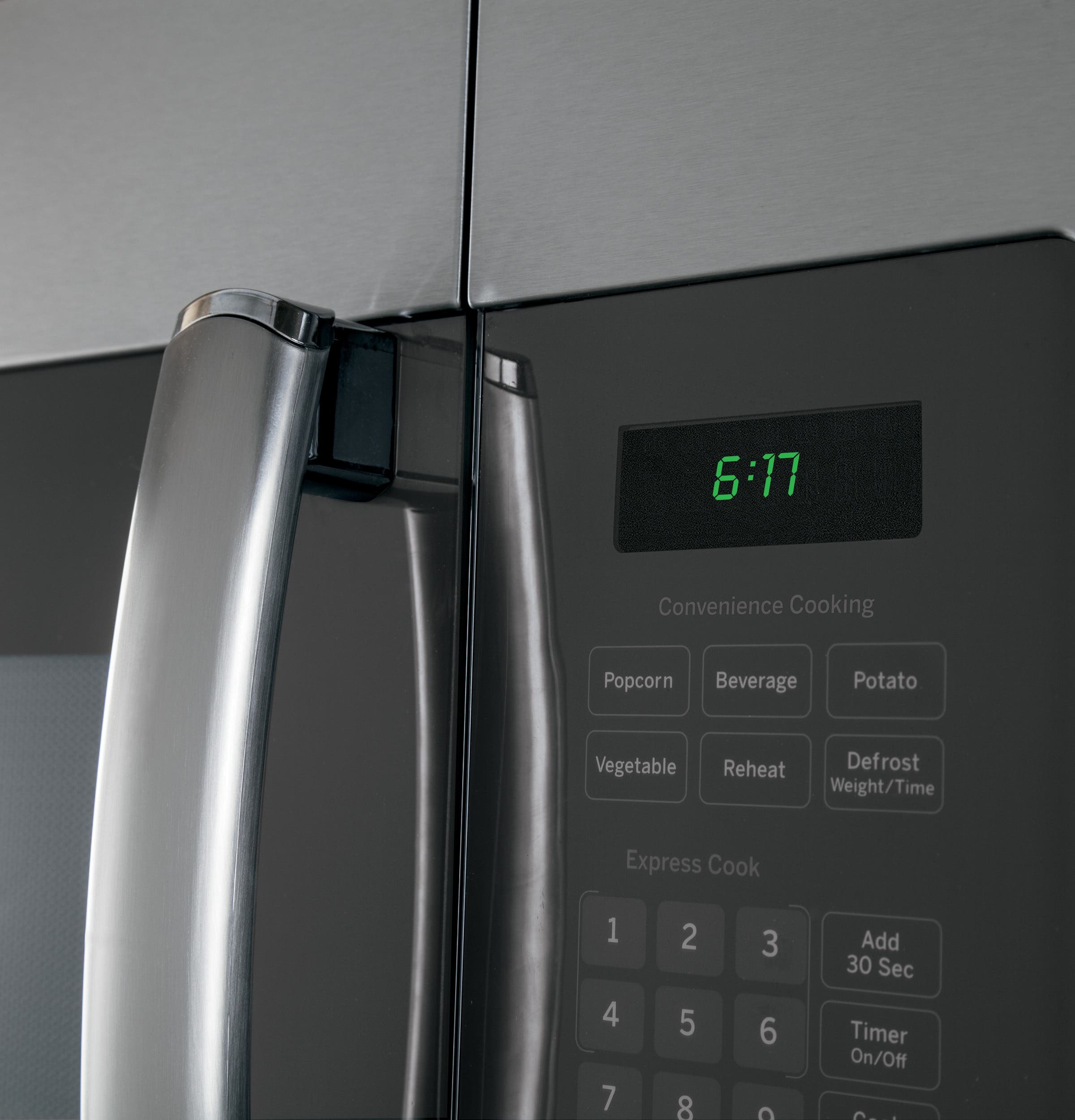 GE JVM6172SFSS Stainless Steel with Grey Case