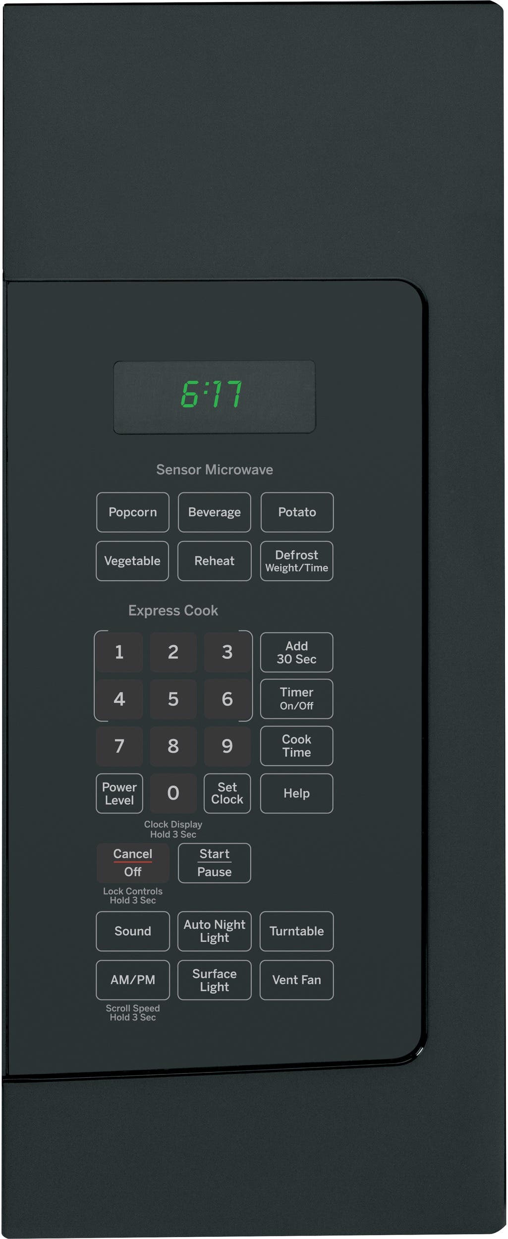 GE JVM6175DFBB Black