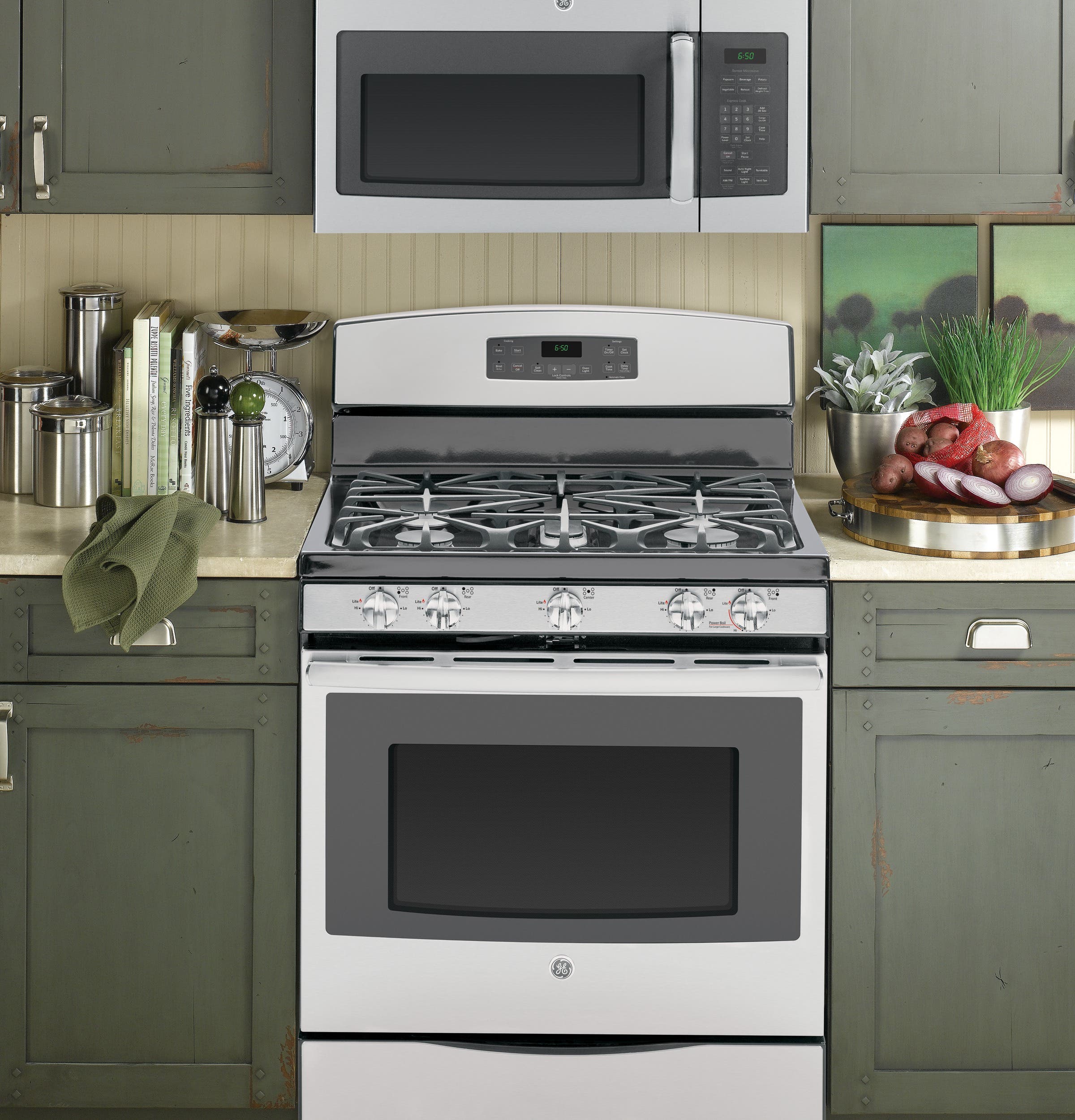 GE JVM6175SFSS Stainless Steel with Grey Case