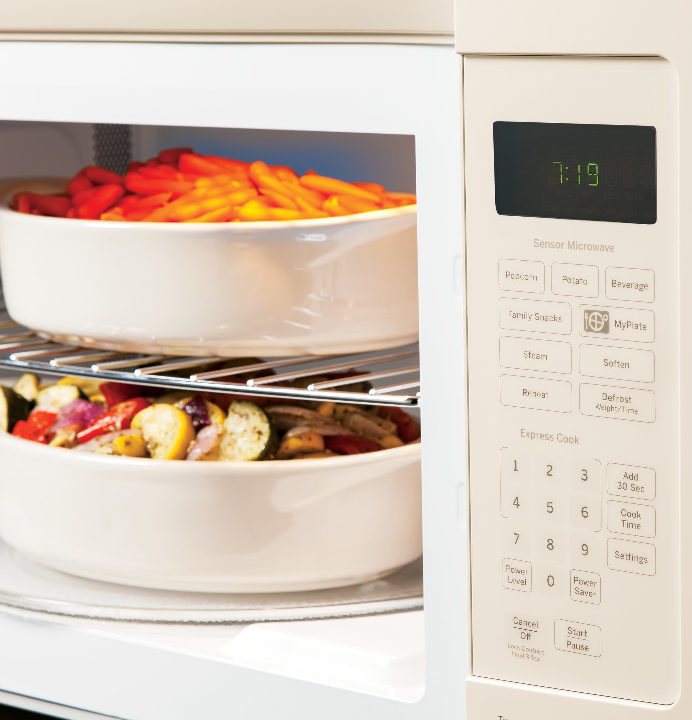 GE JVM7195DFCC Bisque