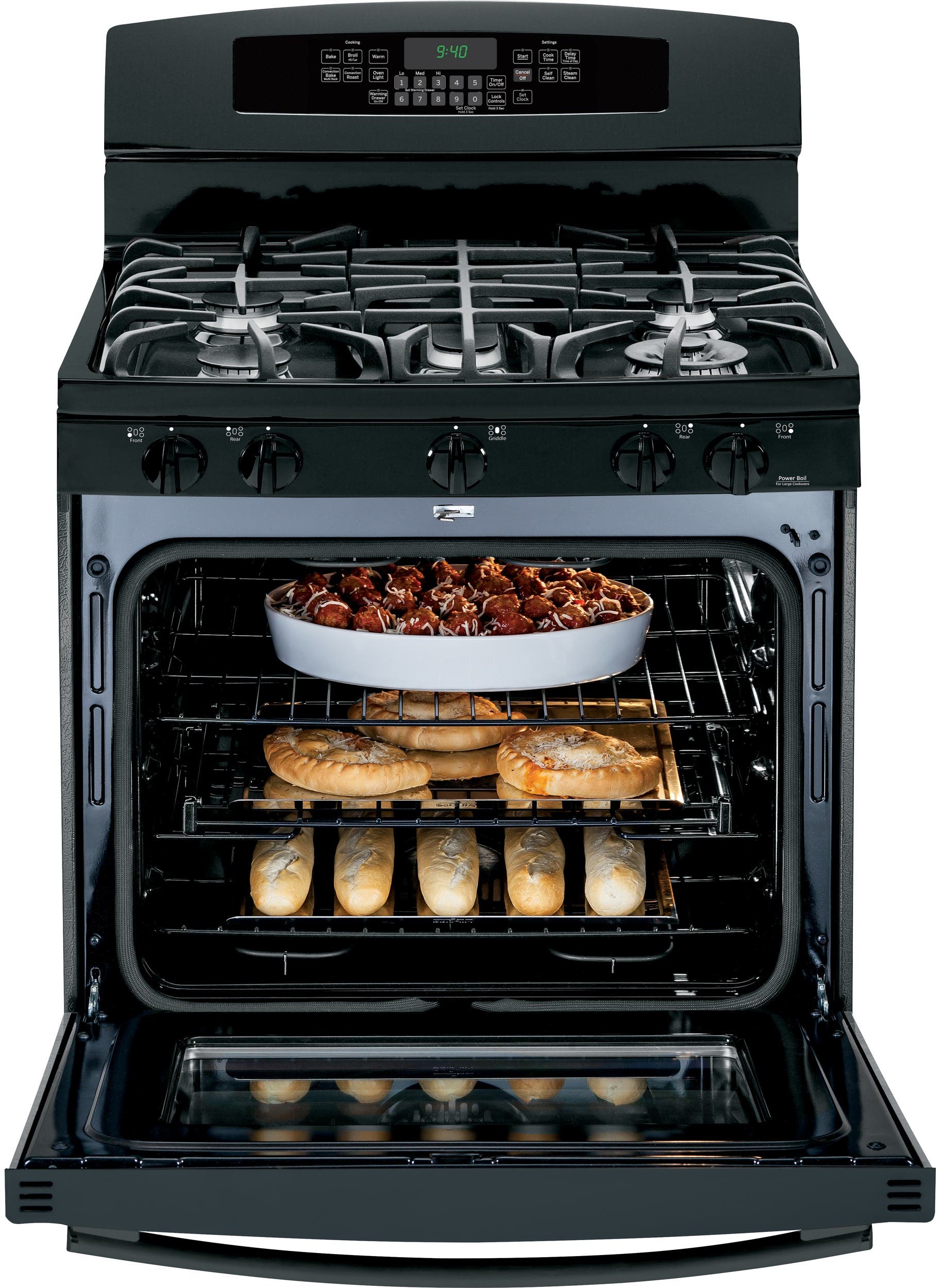 GE P2B940DEFBB Black
