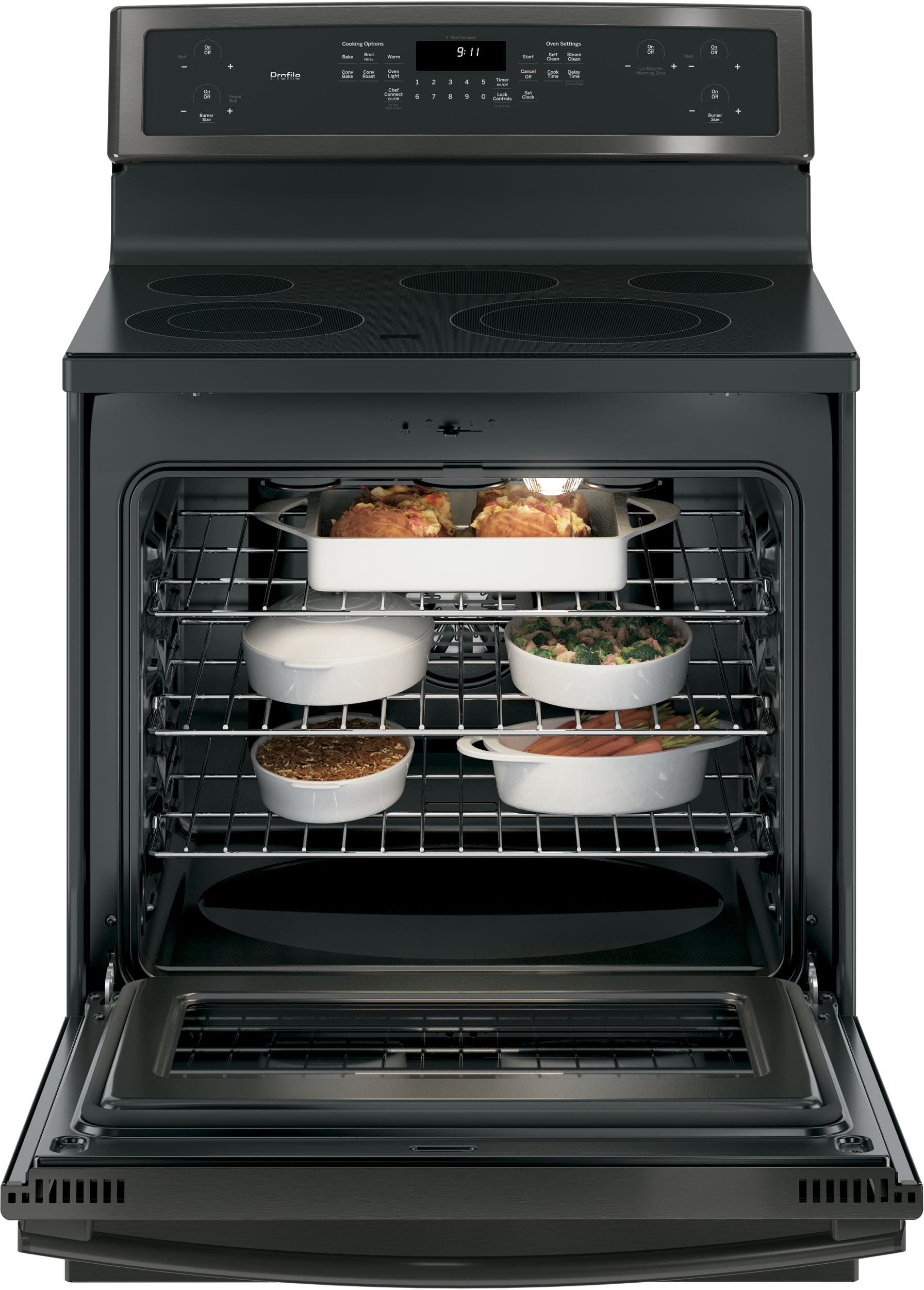 GE PB911BJTS Black Stainless Steel