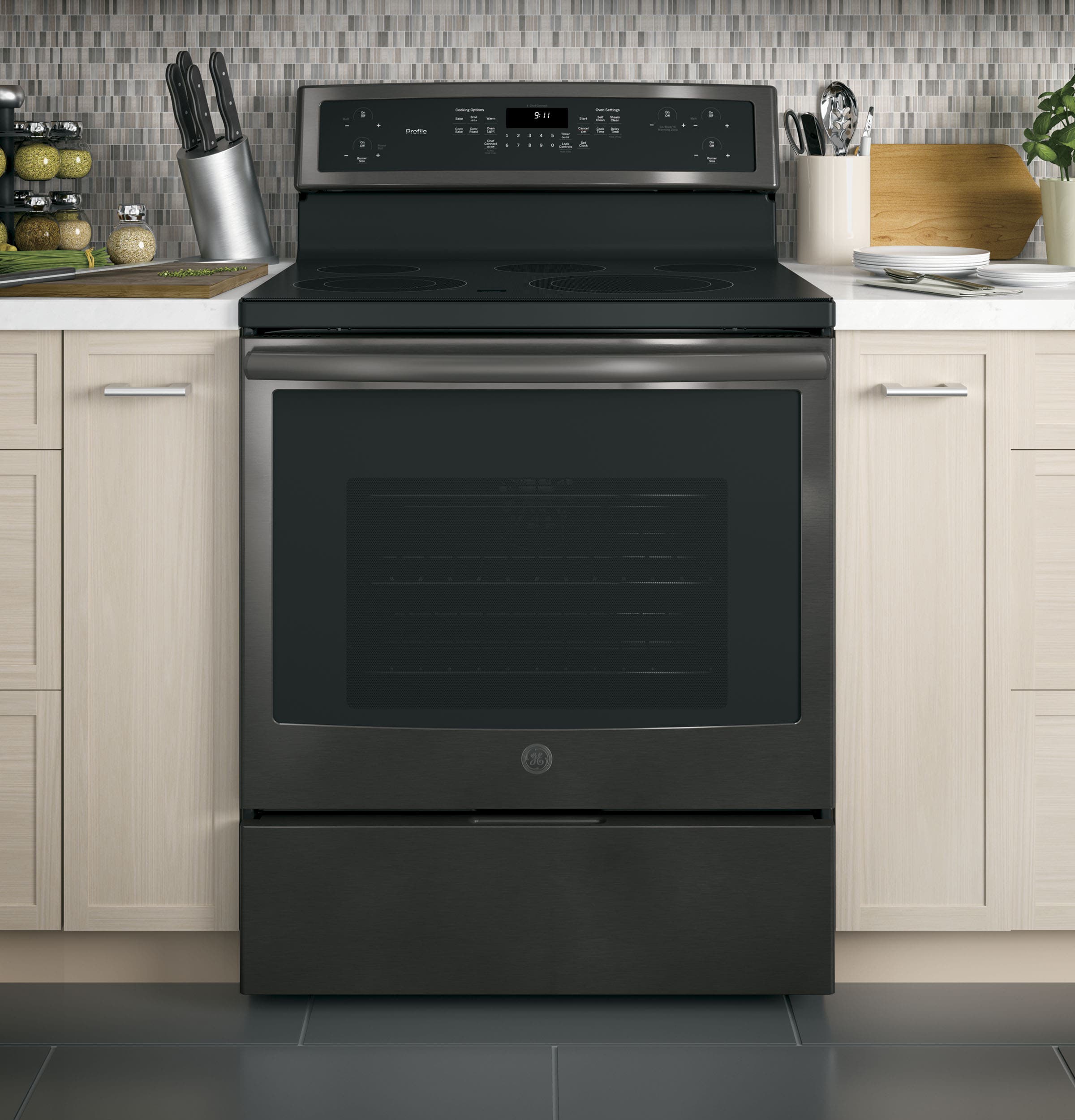 GE PB911BJTS Black Stainless Steel