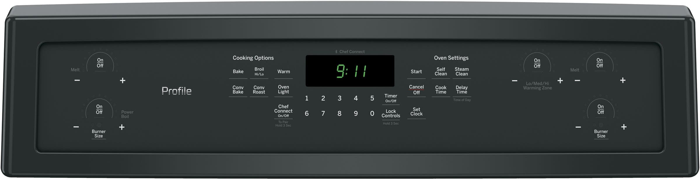 GE PB911DJBB Black