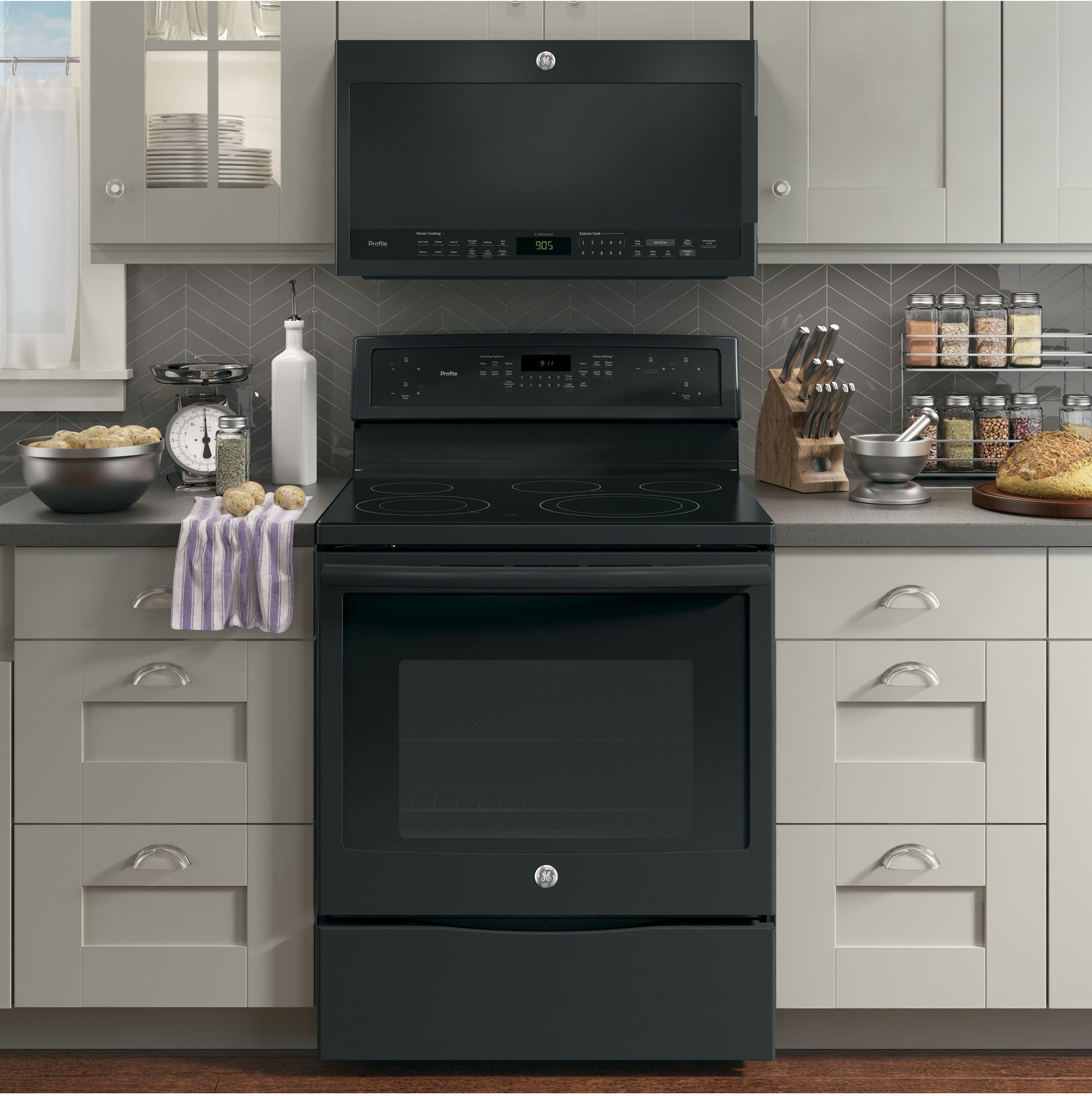 GE PB911DJBB Black