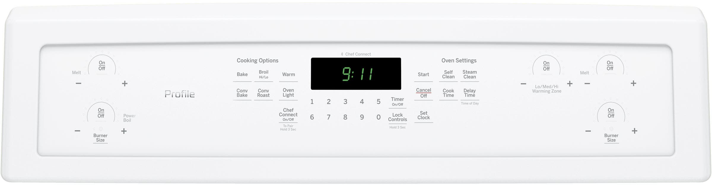GE PB911TJWW White