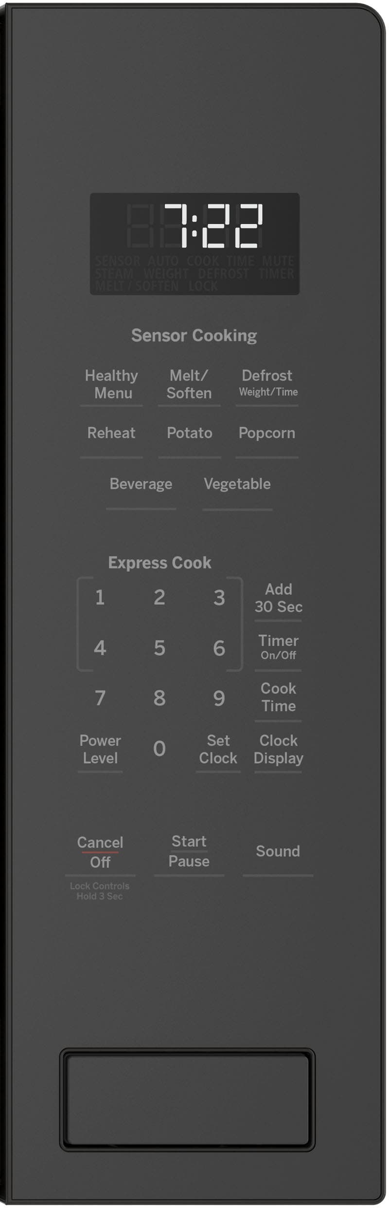 GE PEB7227BLTS Black Stainless