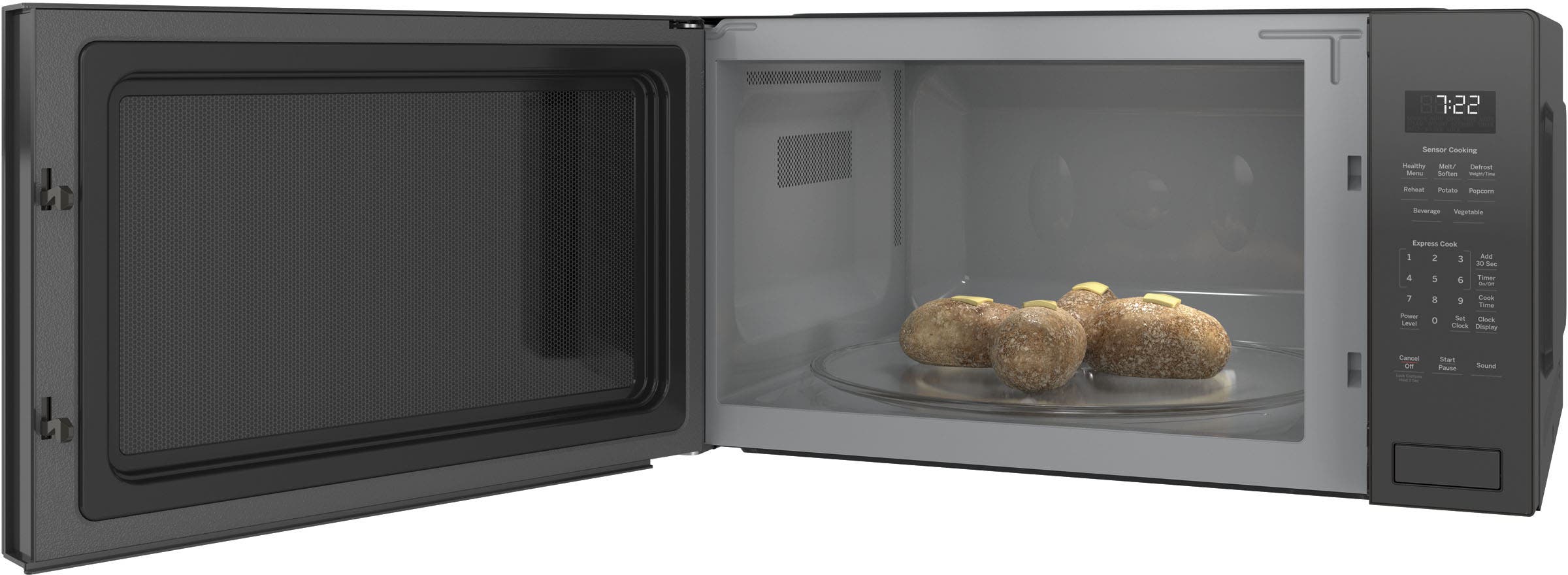 GE PEB7227BLTS Black Stainless