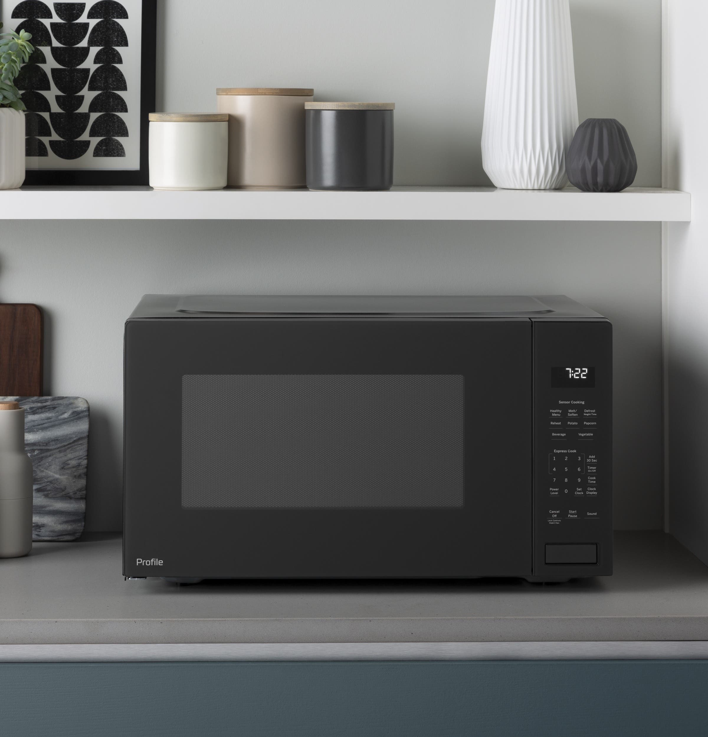 GE PEB7227BLTS Black Stainless