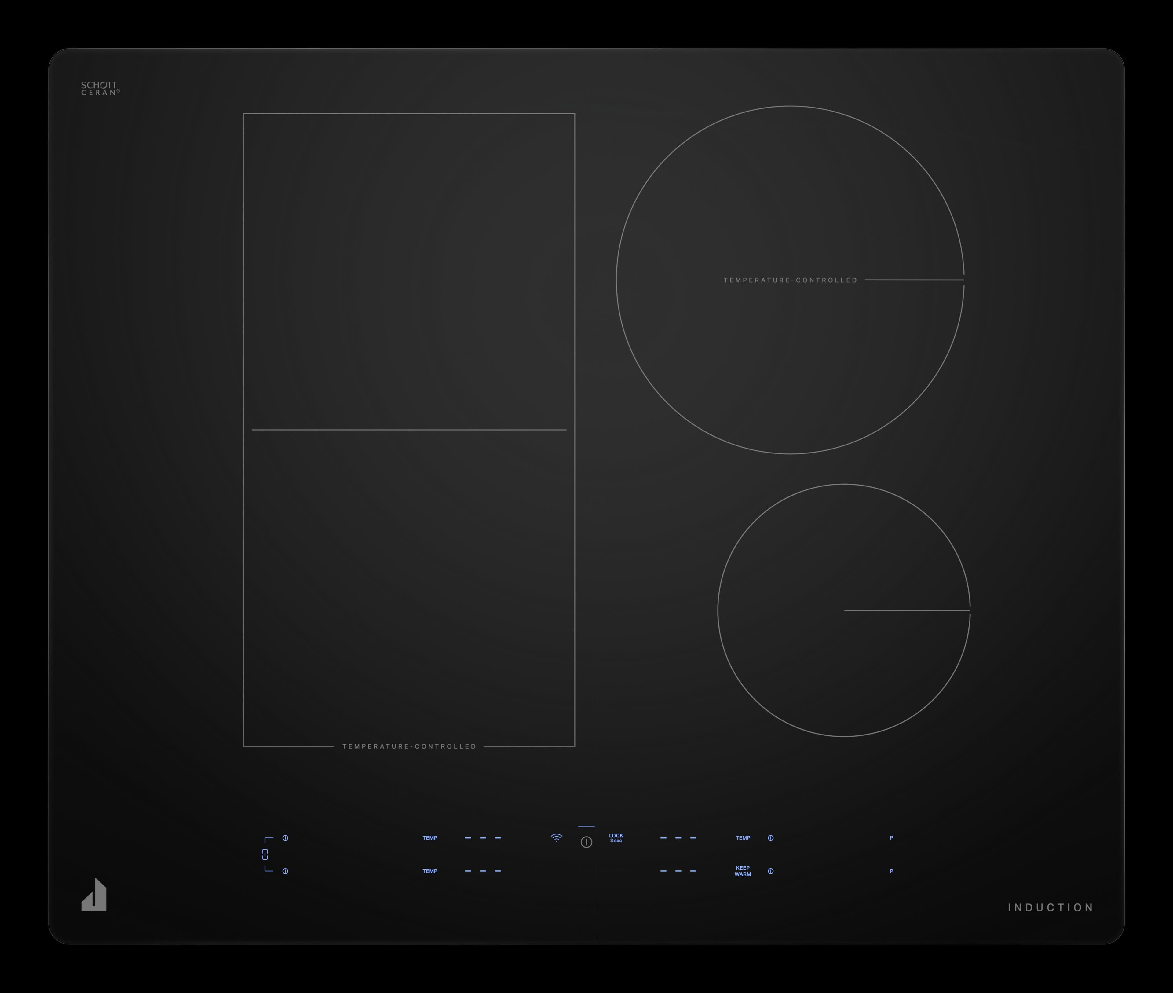 24 Inch Flex Element Sensor Indcution Cooktop