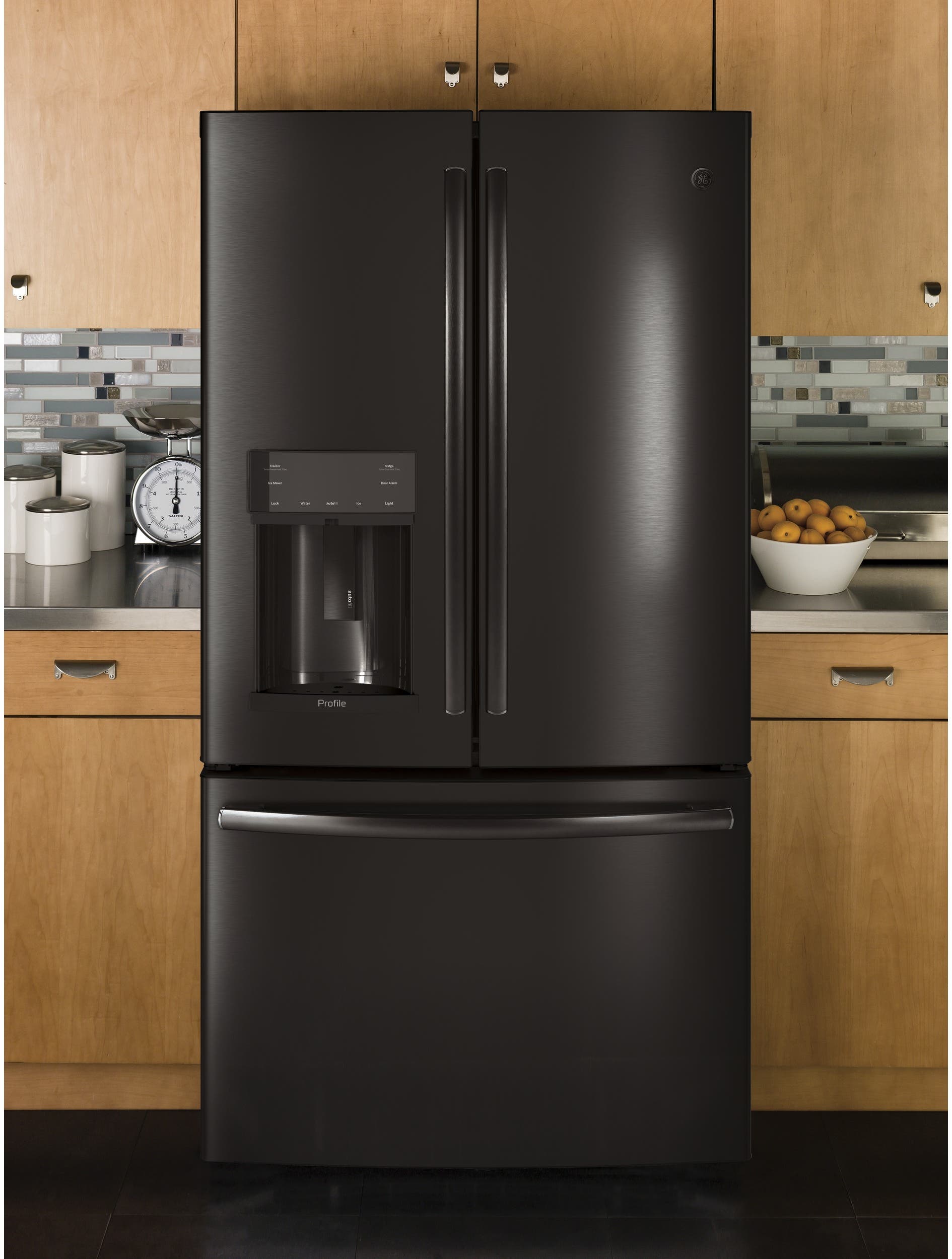 GE PFE28PBLTS Black Stainless Steel