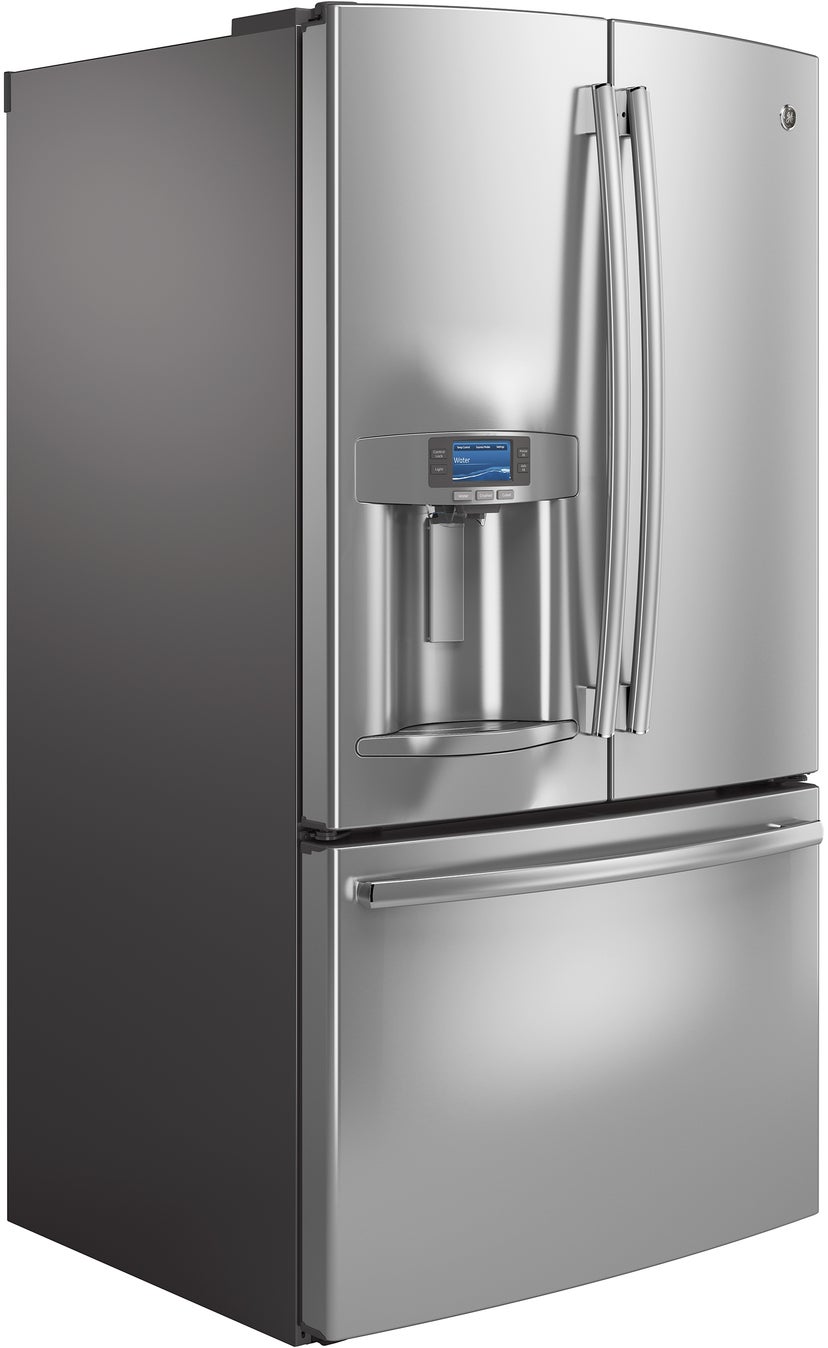 GE PFE28RSHSS 27.7 cu. ft. Bottom Mount Refrigerator with 5 Shel...