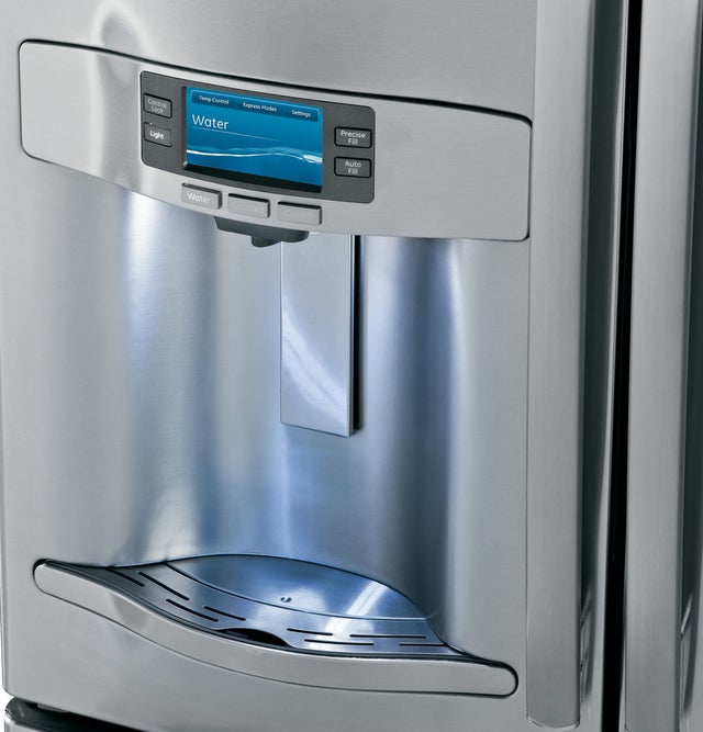 GE PFE28RSHSS 27.7 cu. ft. Bottom Mount Refrigerator with 5 Shel...
