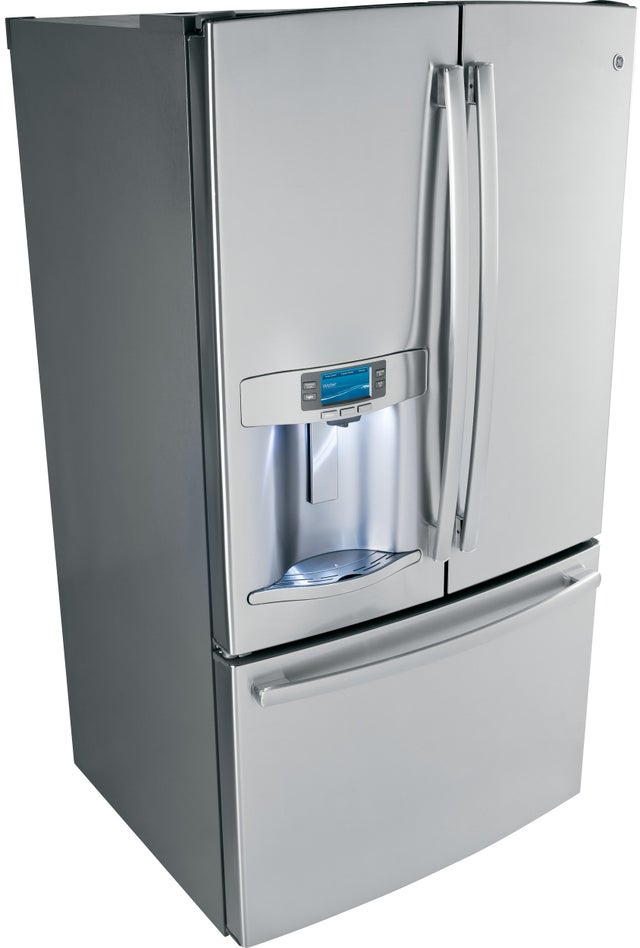 GE PFE28RSHSS 27.7 cu. ft. Bottom Mount Refrigerator with 5 Shel...