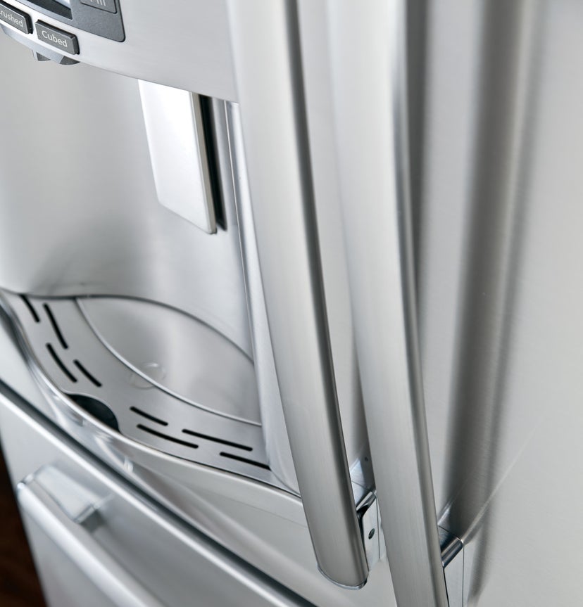 GE PFE28RSHSS 27.7 cu. ft. Bottom Mount Refrigerator with 5 Shel...