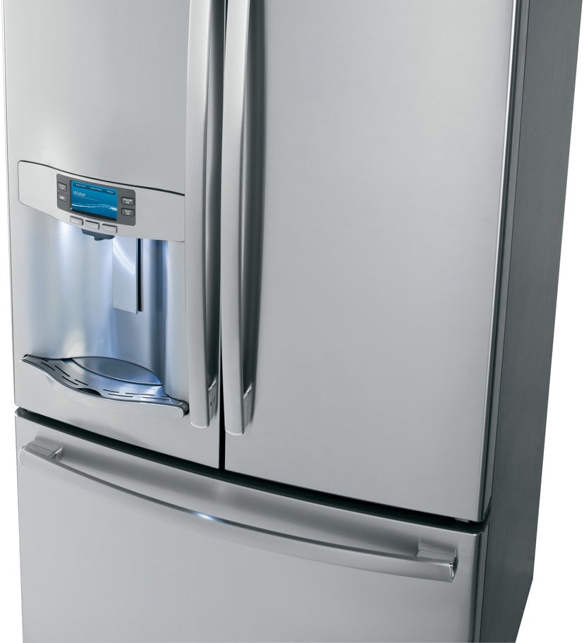 GE PFE28RSHSS 27.7 cu. ft. Bottom Mount Refrigerator with 5 Shel...