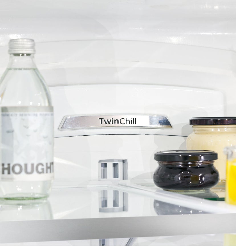 GE PFE28RSHSS 27.7 cu. ft. Bottom Mount Refrigerator with 5 Shel...