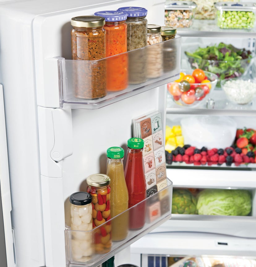 GE PFE28RSHSS 27.7 cu. ft. Bottom Mount Refrigerator with 5 Shel...