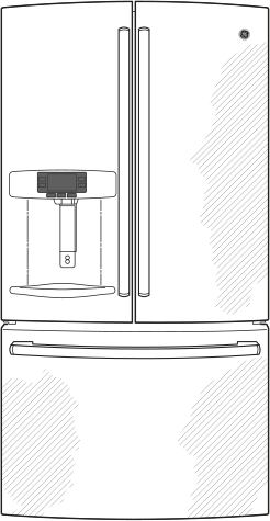 GE PFE28RSHSS 27.7 cu. ft. Bottom Mount Refrigerator