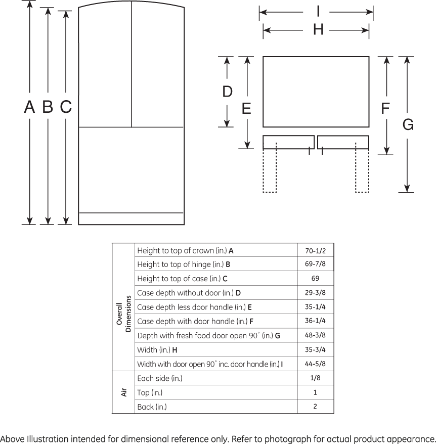 GE PFE28RSHSS 27.7 cu. ft. Bottom Mount Refrigerator
