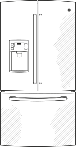 GE PFS23KSHSS Stainless steel