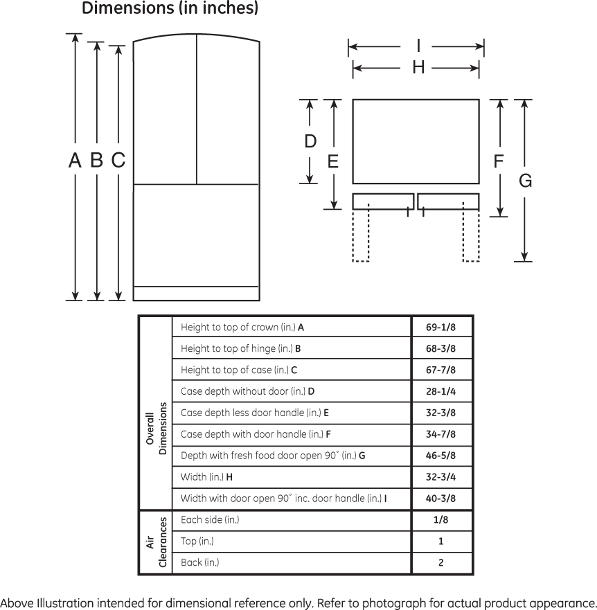 GE PFS23KSHSS Stainless steel