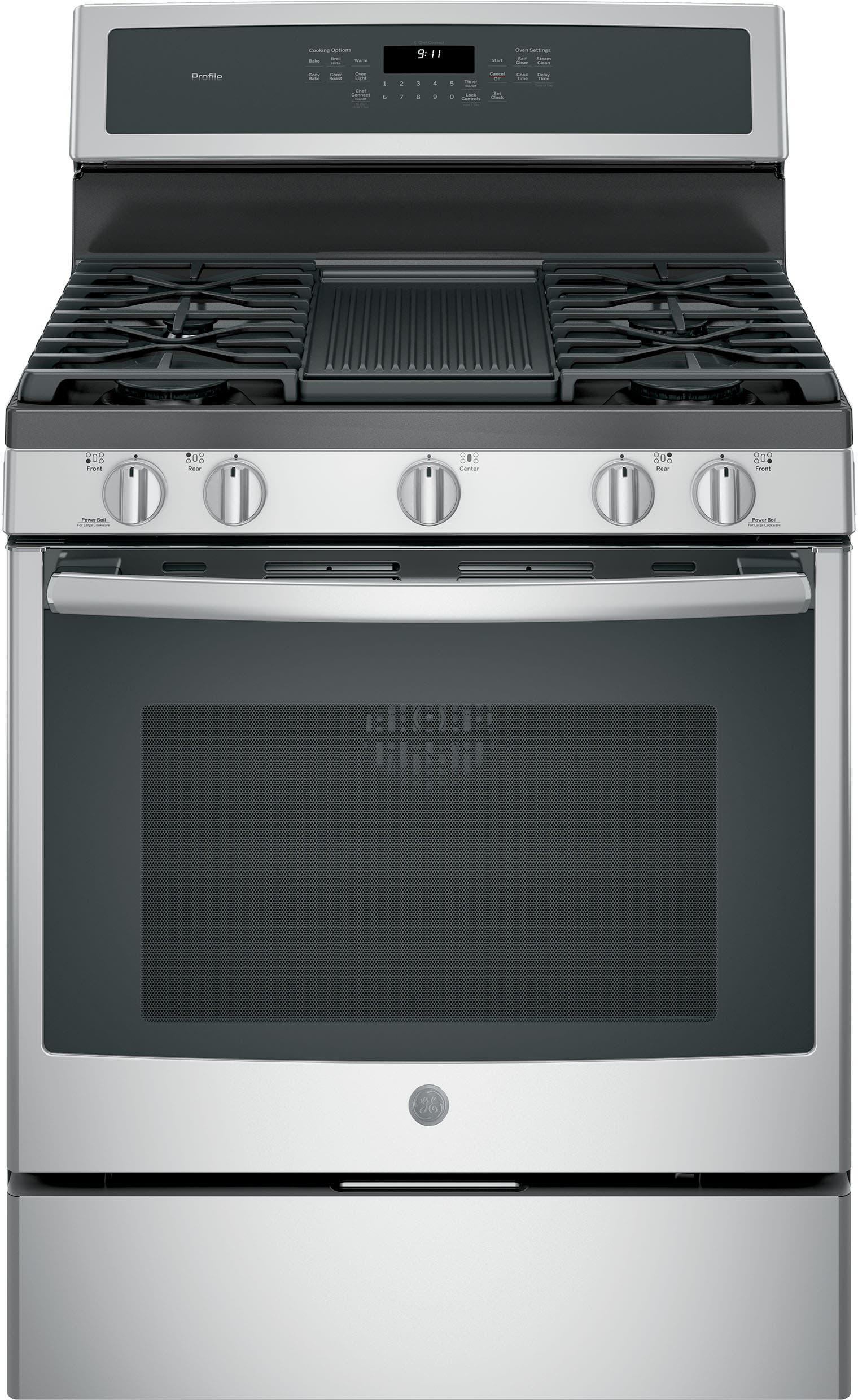 GE PGB911SEJSS Stainless Steel with Gray