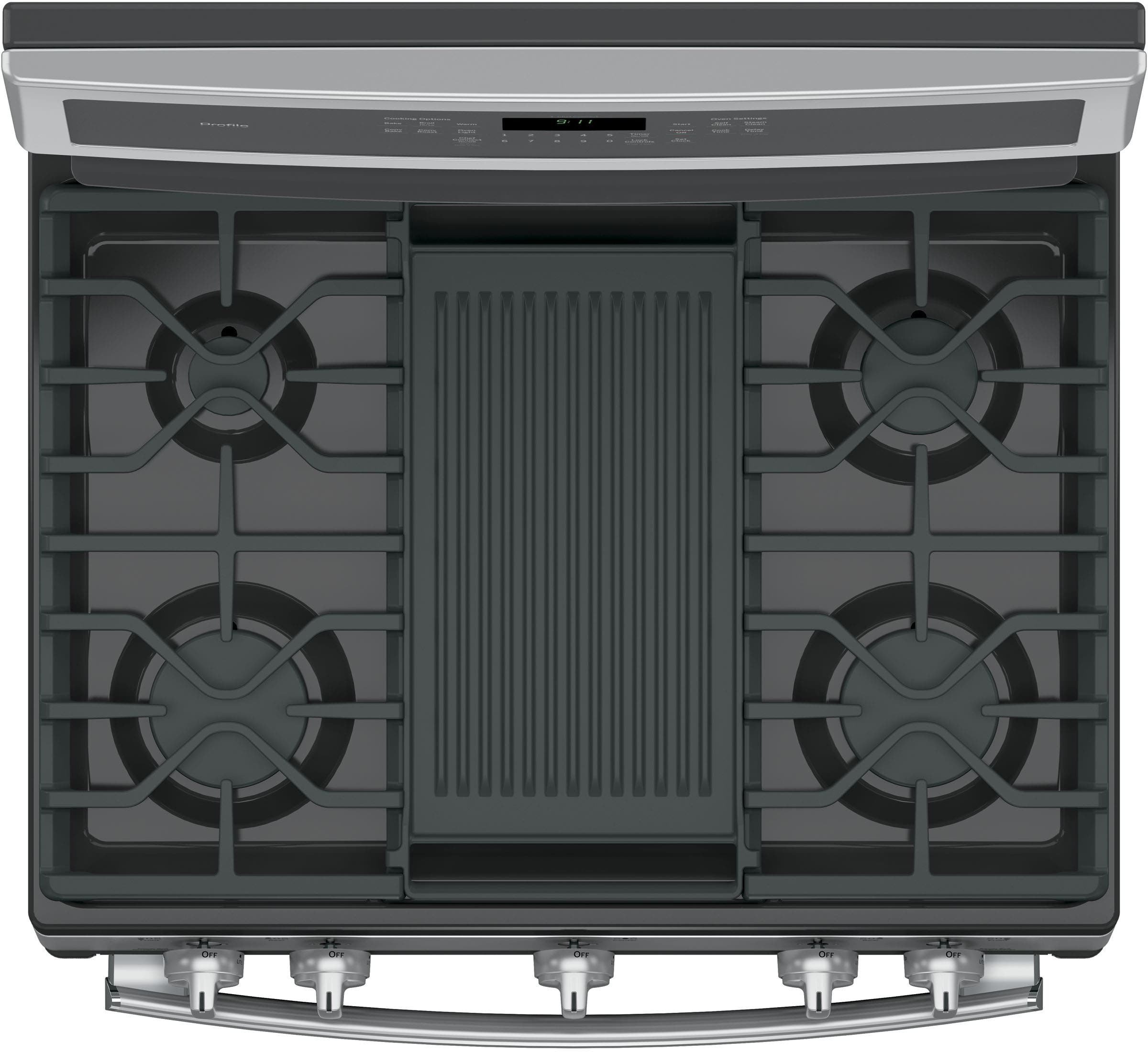 GE PGB911SEJSS Stainless Steel with Gray