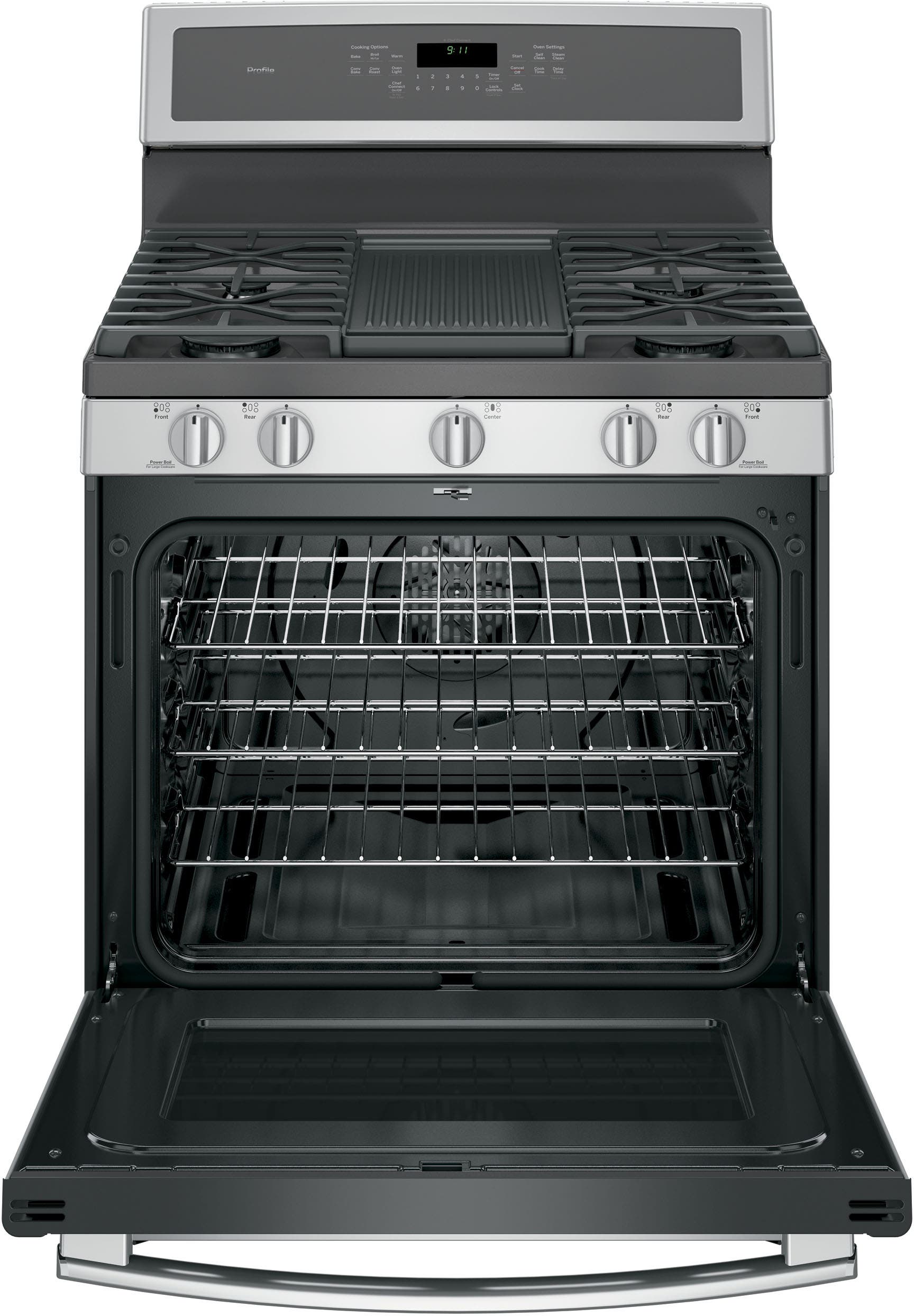GE PGB911SEJSS Stainless Steel with Gray