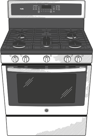 GE PGB911SEJSS Stainless Steel with Gray