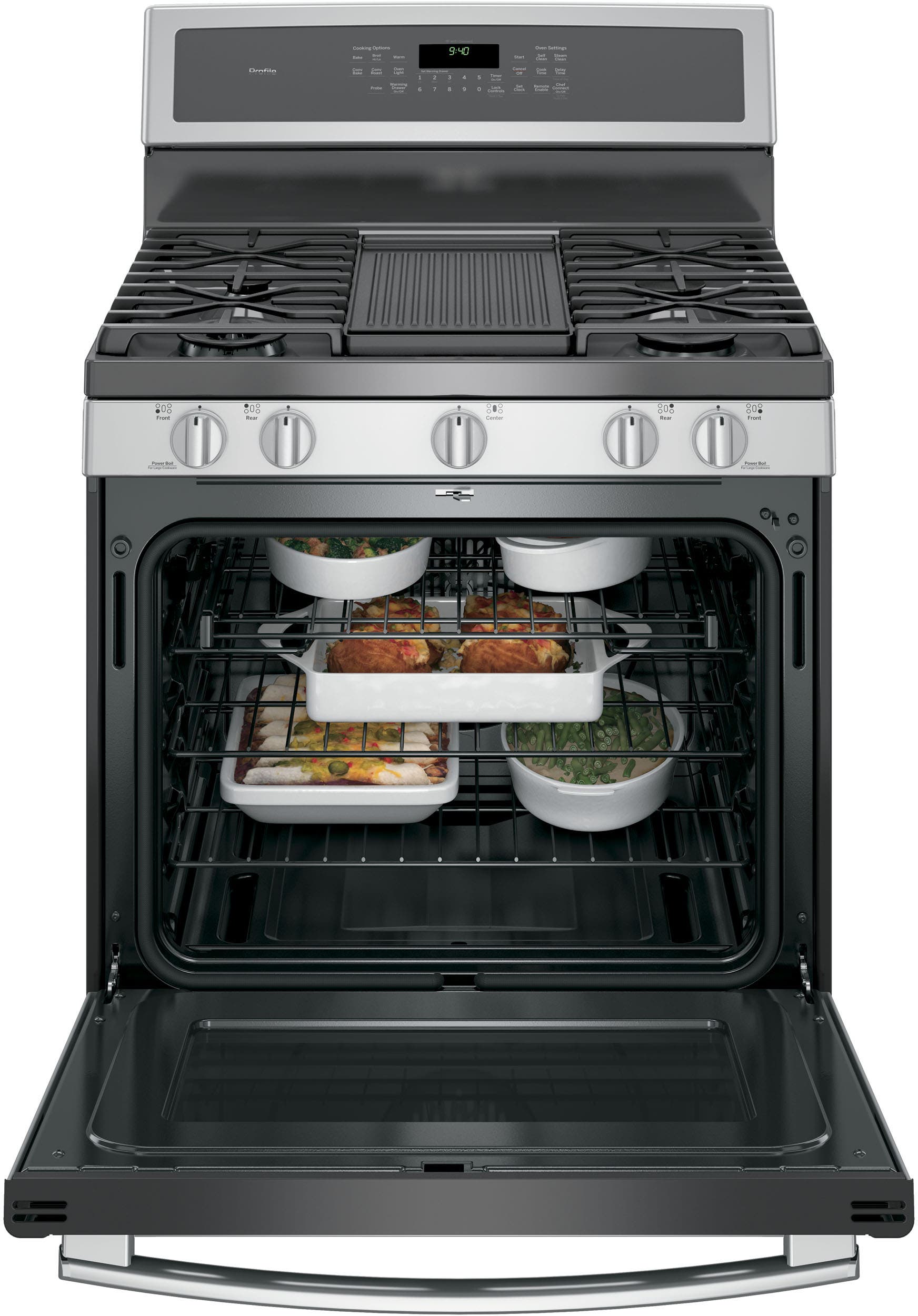 GE PGB940SEJSS Stainless Steel/Gray