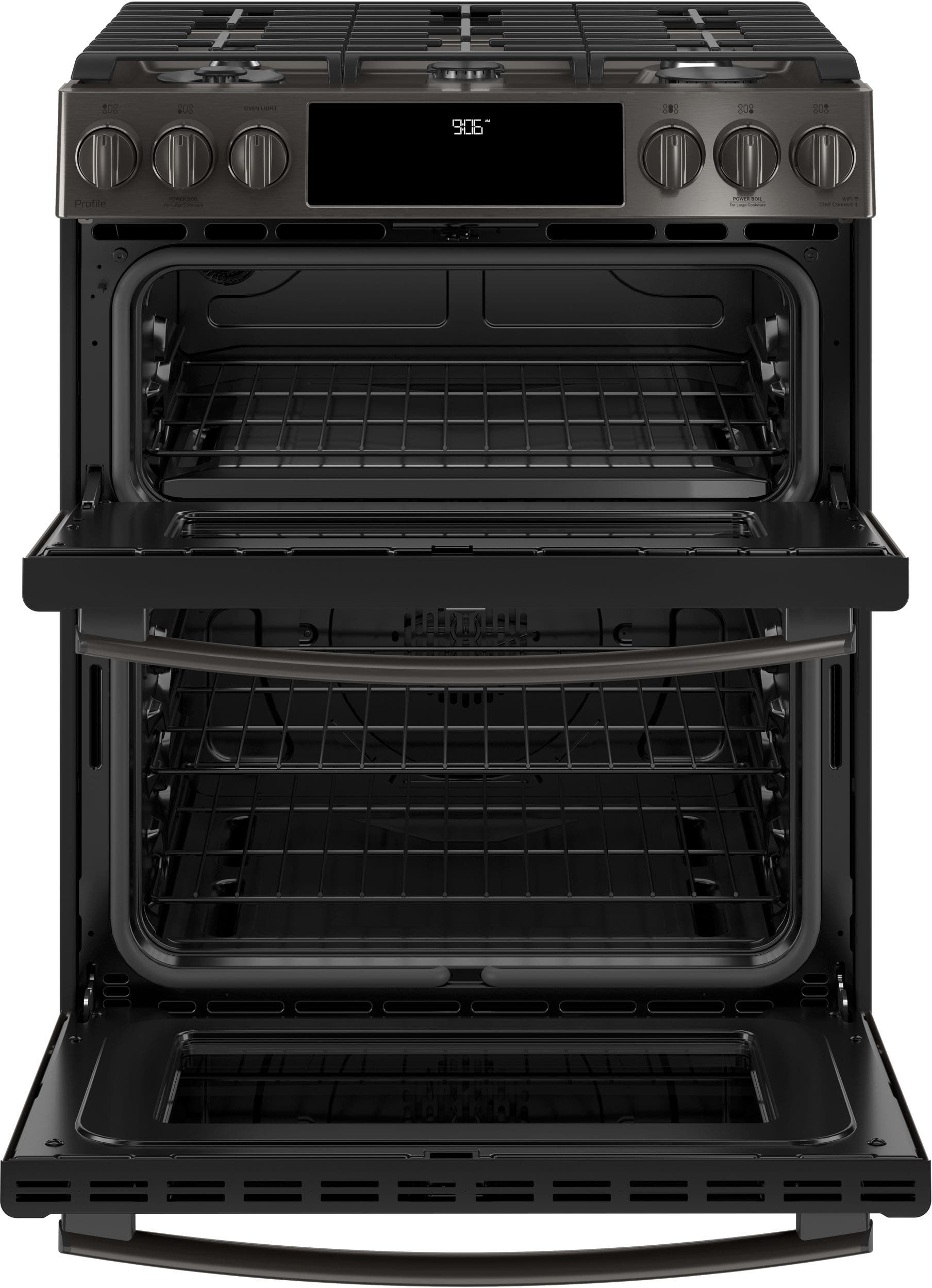 GE PGS960BELTS Black Stainless