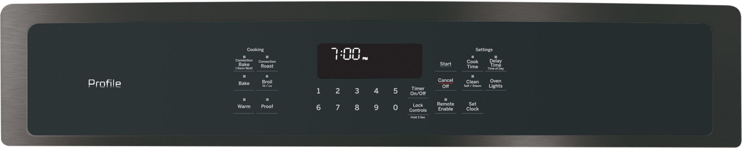 GE PK7000BLTS Black Stainless Steel