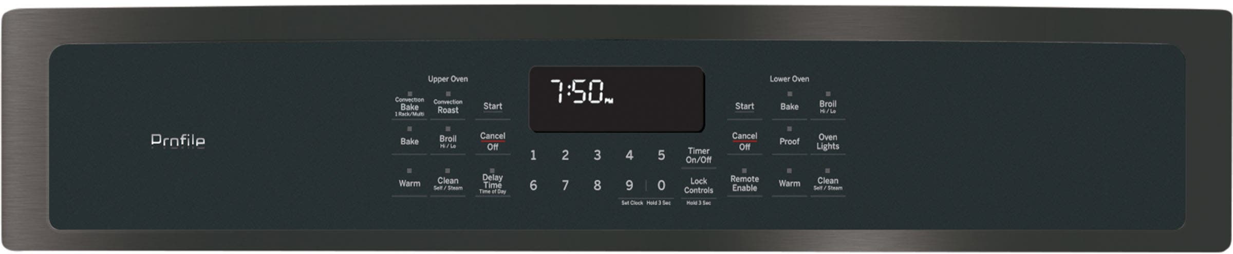 GE PK7500BLTS Black Stainless Steel