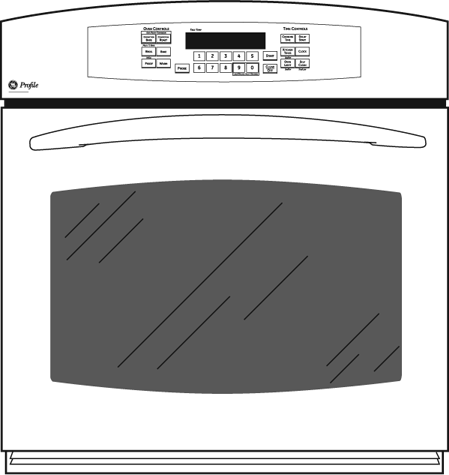 GE PK916DRBB 27" Single Electric Wall Oven with 3.8 cu. ft. Cap...