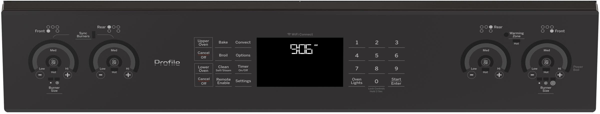 GE PS960BLTS Black Stainless
