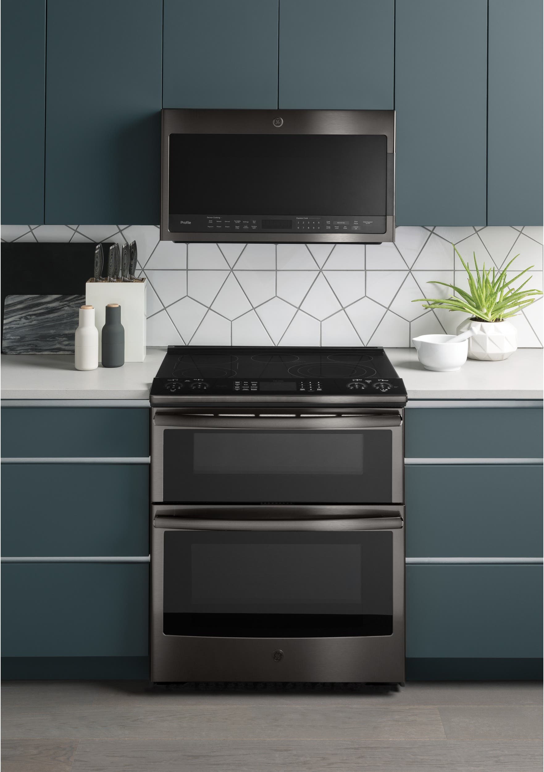 GE PS960BLTS Black Stainless