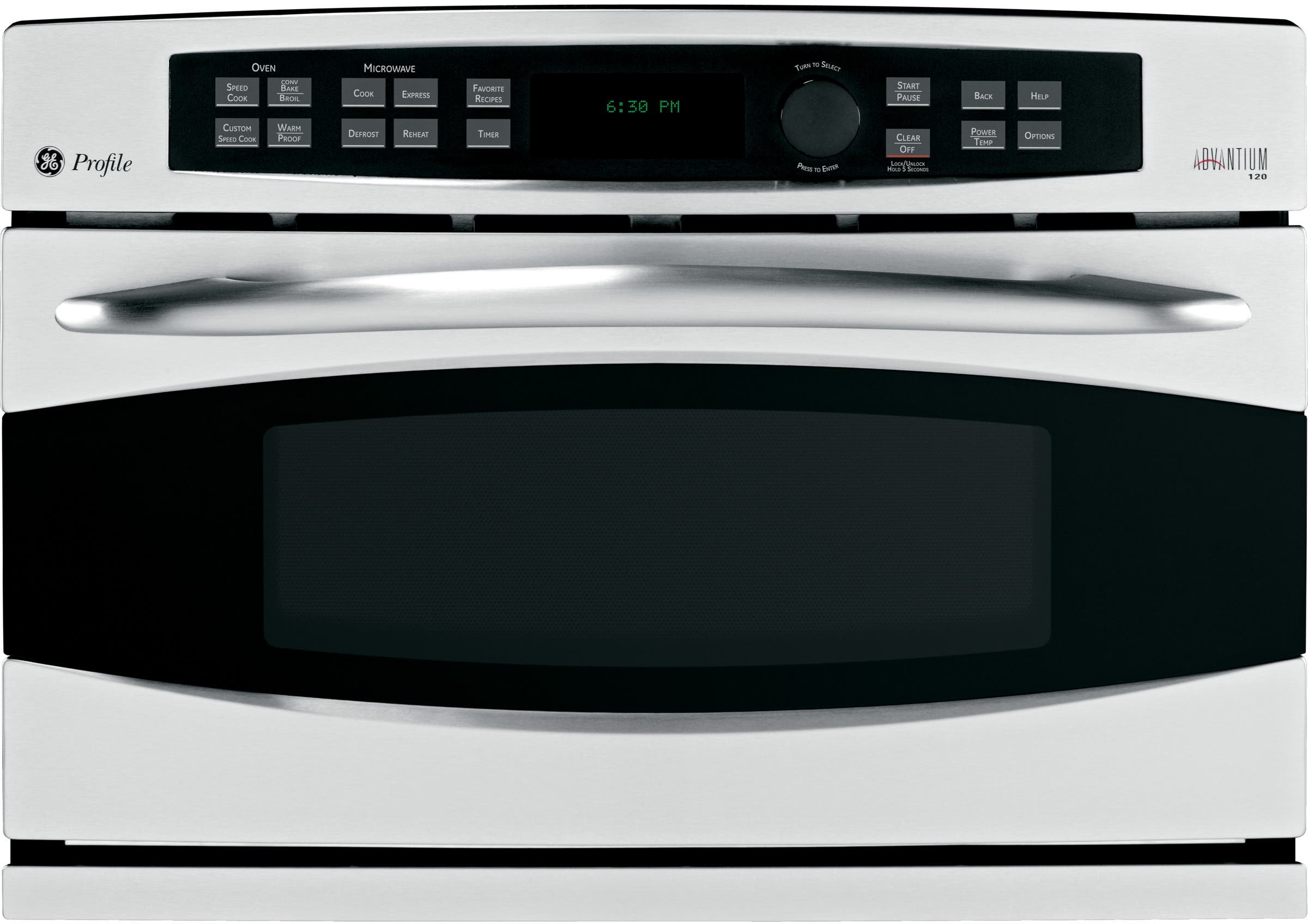 GE PSB1001NSS Stainless on Black