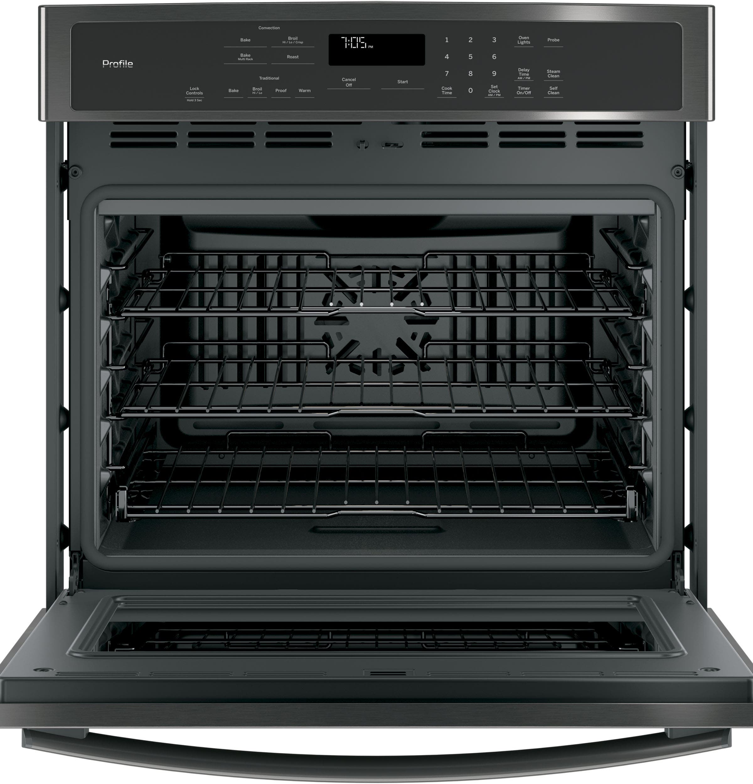GE PT7050BLTS Black Stainless Steel
