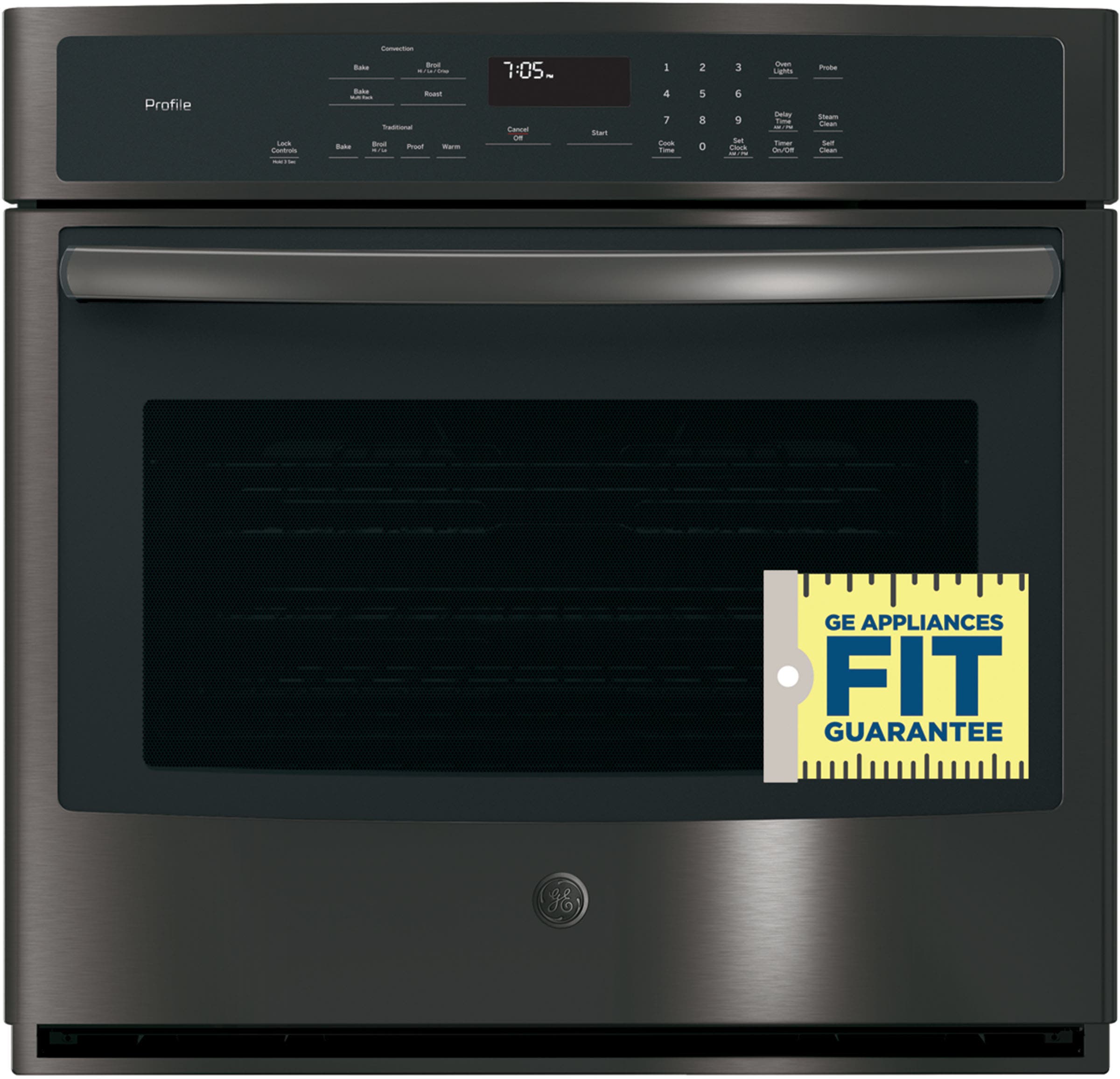 GE PT7050BLTS Black Stainless Steel