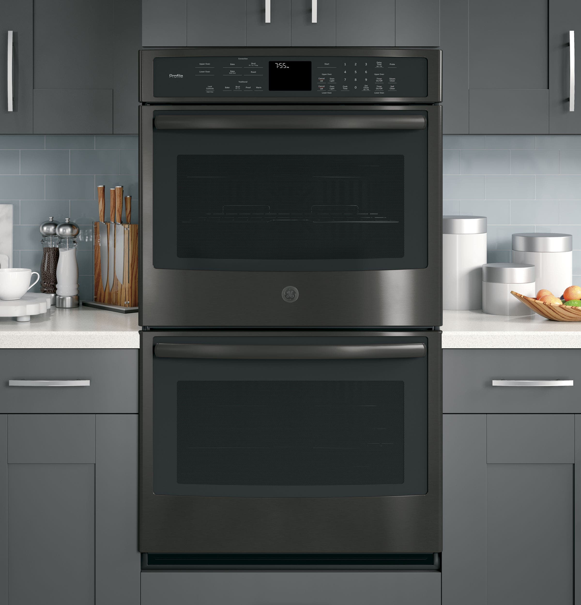 GE PT7550BLTS Black Stainless