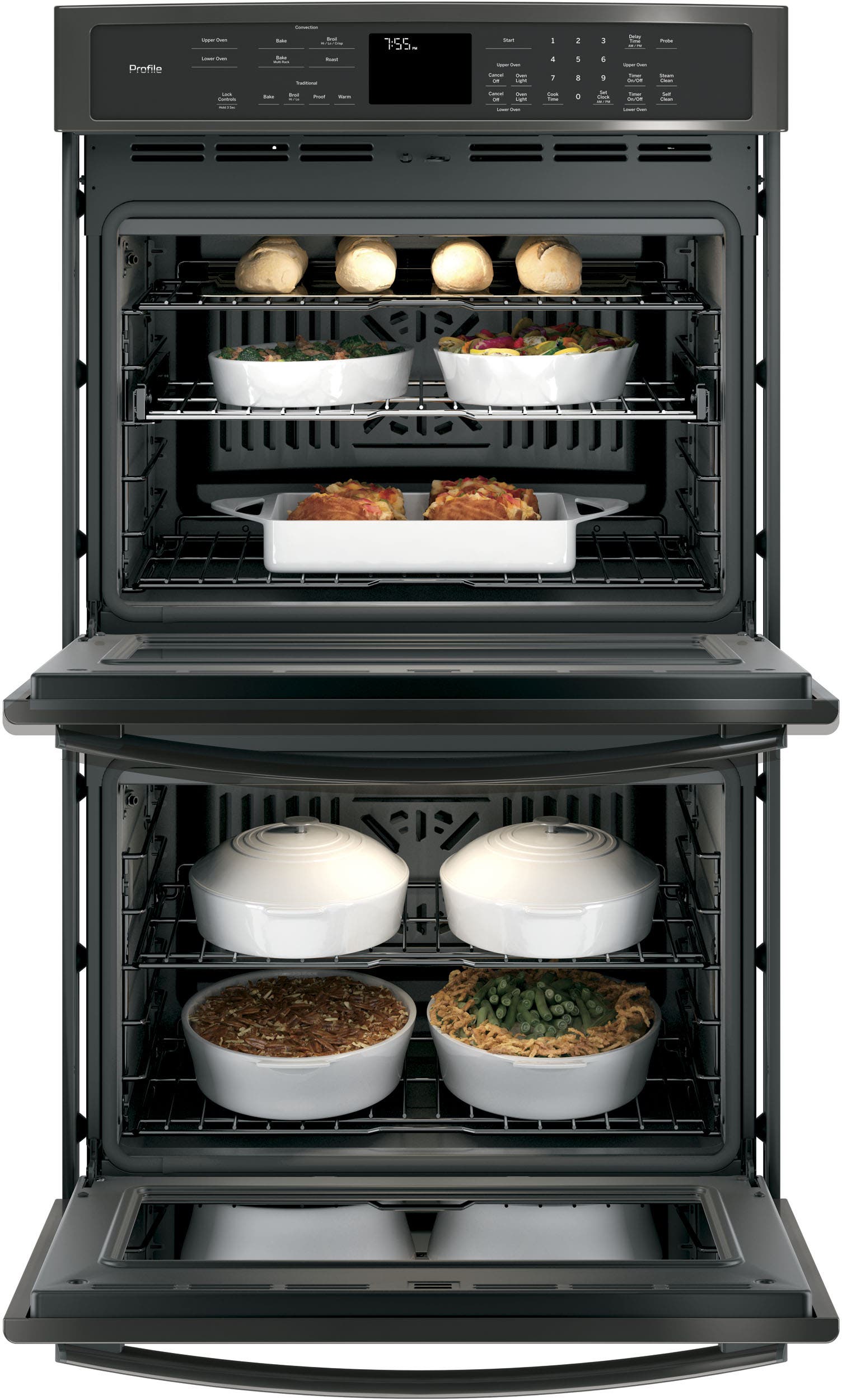 GE PT7550BLTS Black Stainless