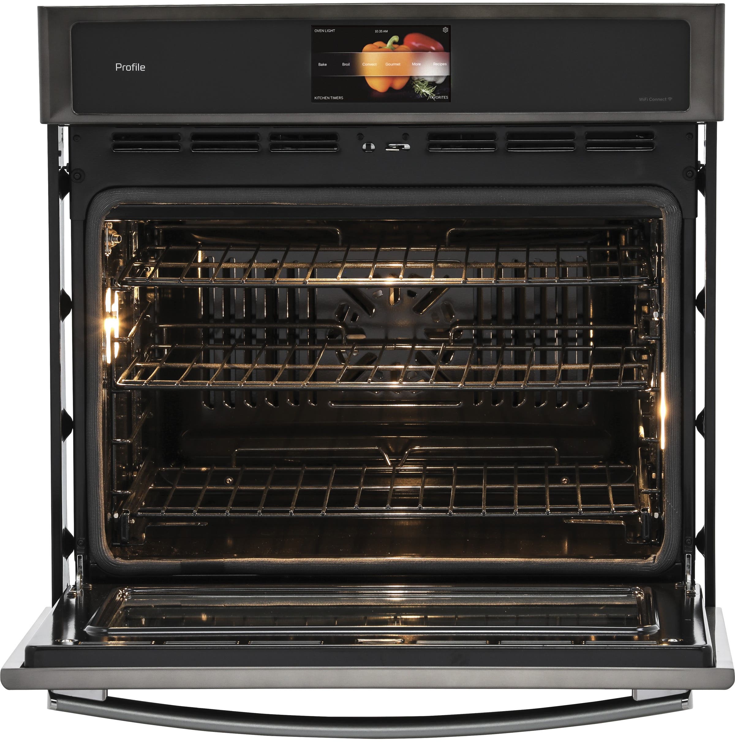 GE PT9051BLTS Black Stainless Steel