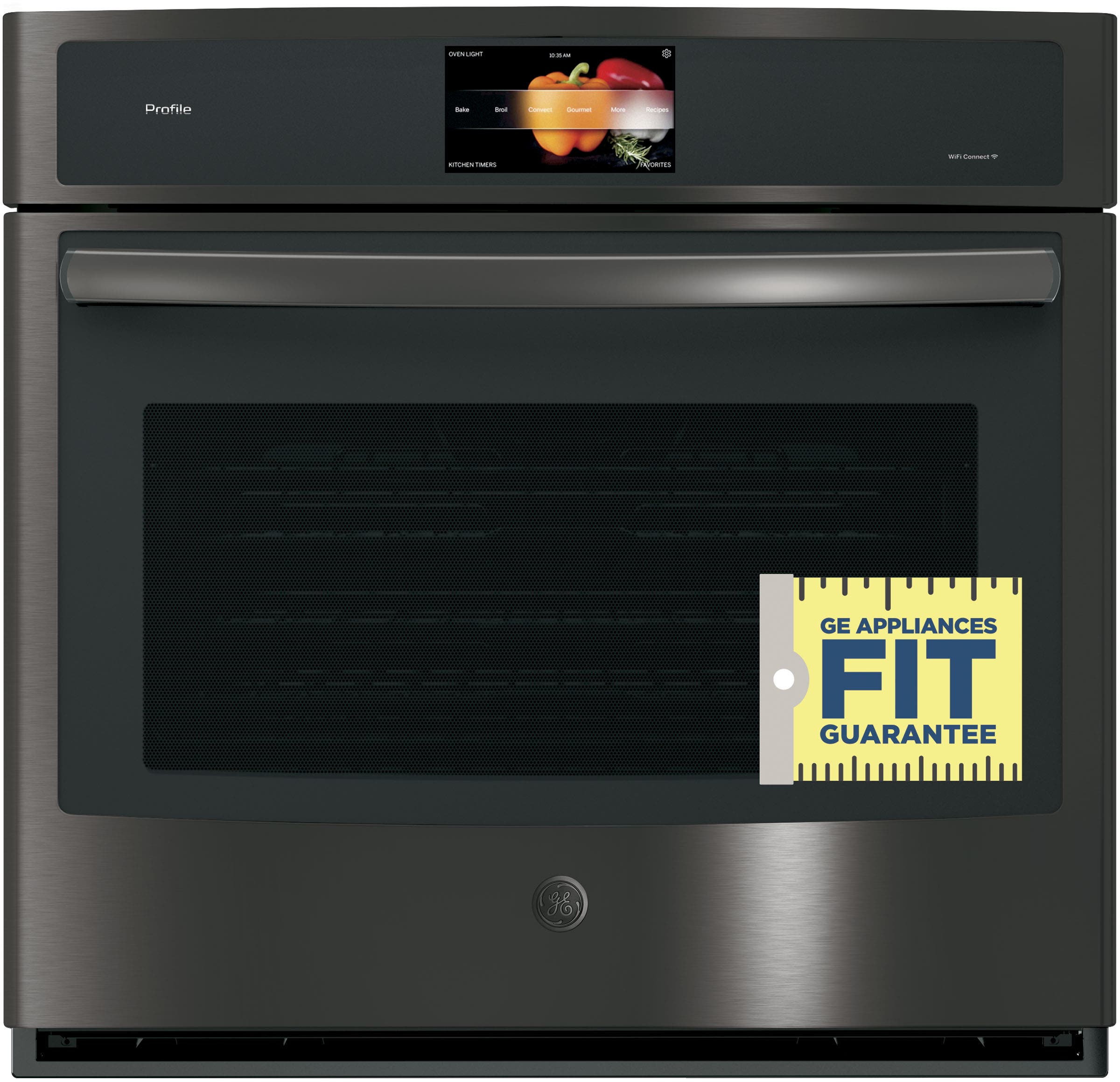 GE PT9051BLTS Black Stainless Steel